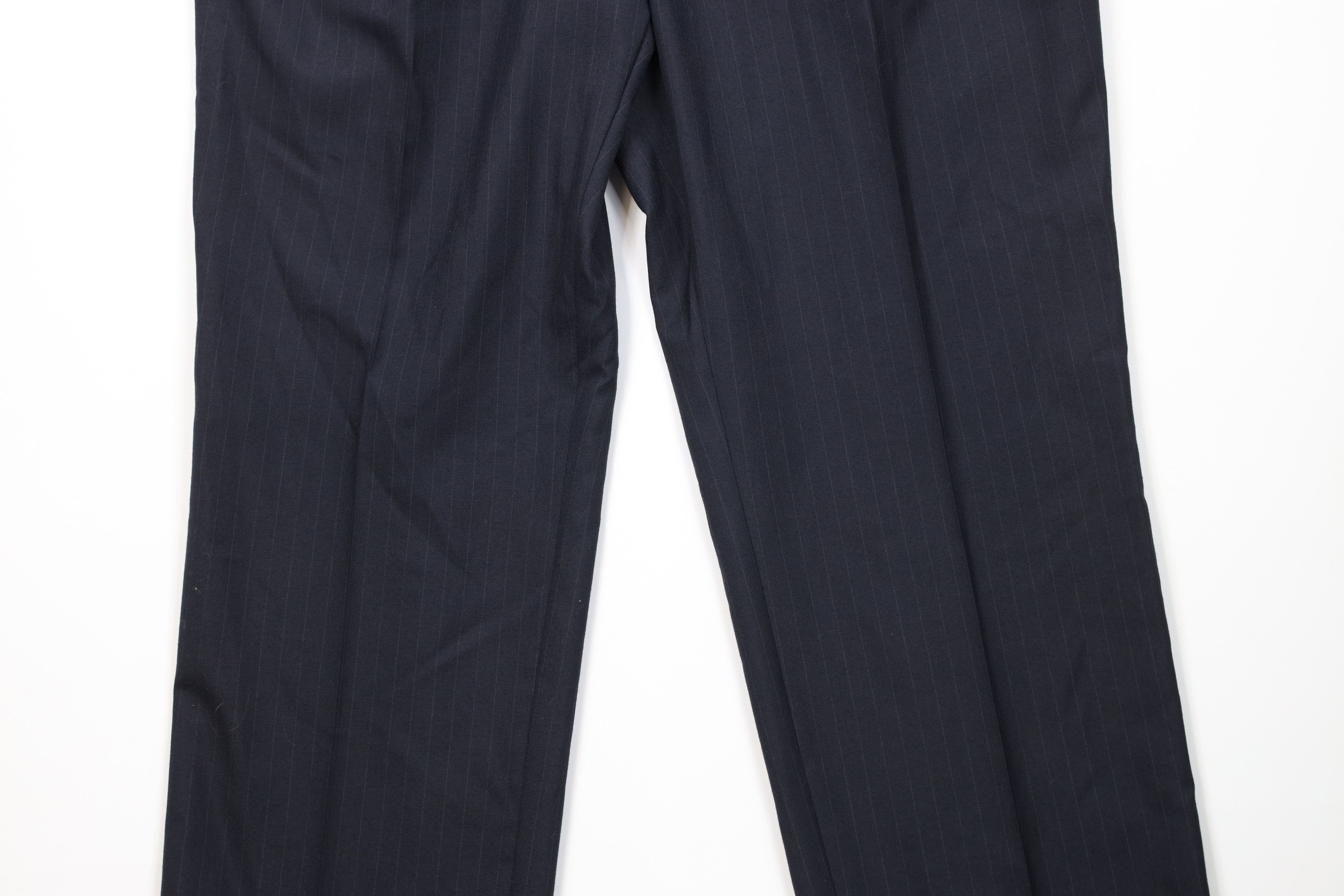 Vintage Vintage 90s Streetwear Pinstriped Wide Leg Chino Pants Size US 38 / EU 54 - 3 Thumbnail