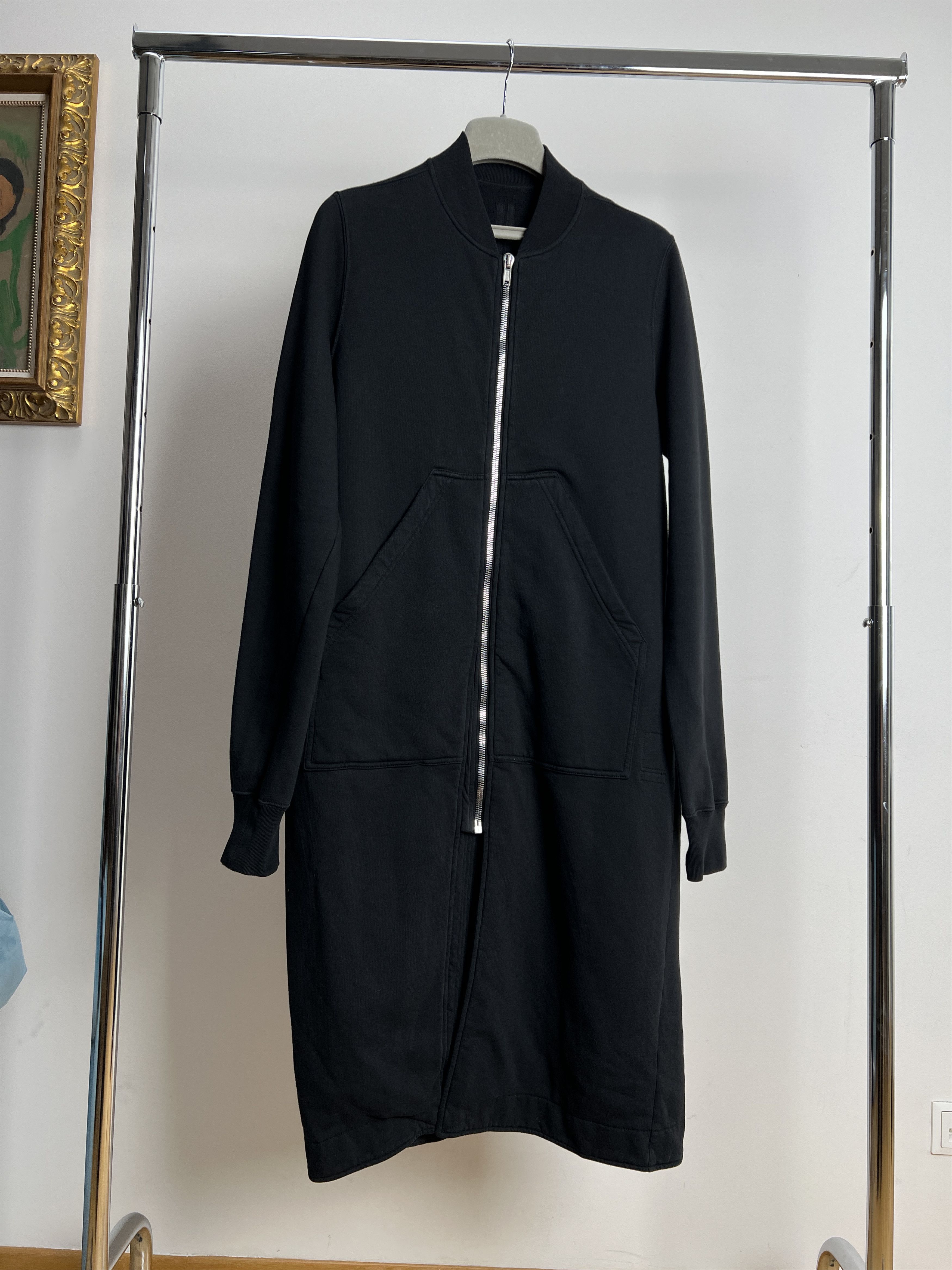 Rick Owens LONG COTTON ZIPPED JACKET Size US M / EU 48-50 / 2 - 2 Thumbnail