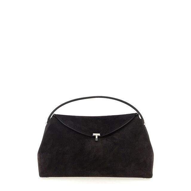 Toteme TOTEME T-Lock Espresso Brown Suede Top Handle Bag New Size ONE SIZE - 1 Thumbnail