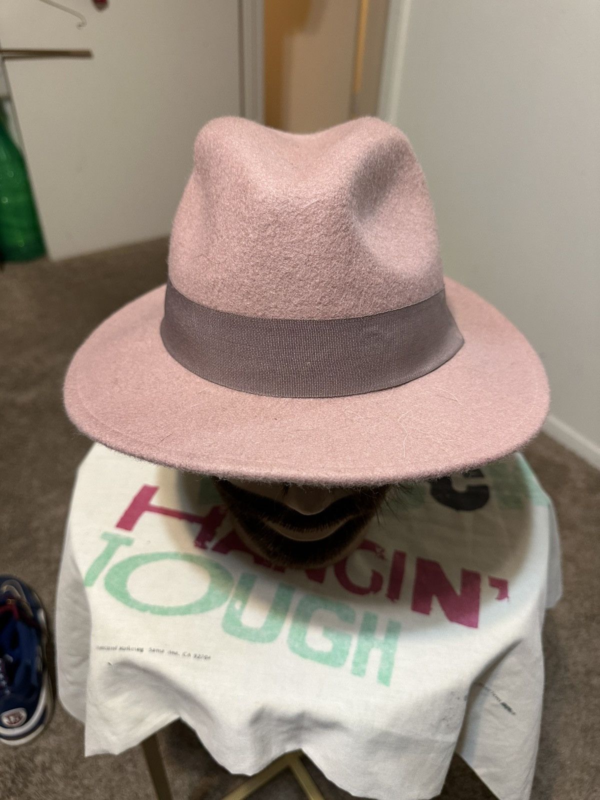 Nordstrom × Vintage Vintage Nordstrom “soft pink” hat 00s Size ONE SIZE - 2 Thumbnail