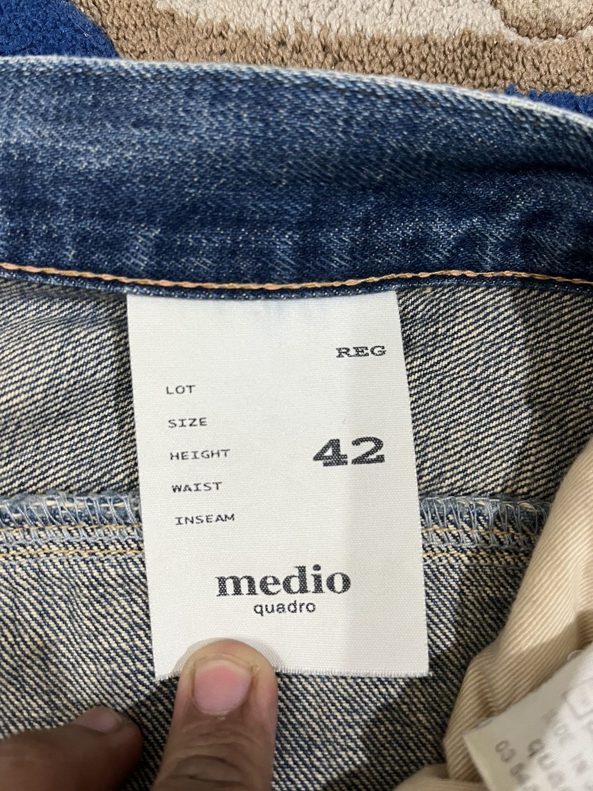 Japanese Brand Vintage Medio Quadro Twisted Leg Flare Denim Size US 35 - 10 Thumbnail