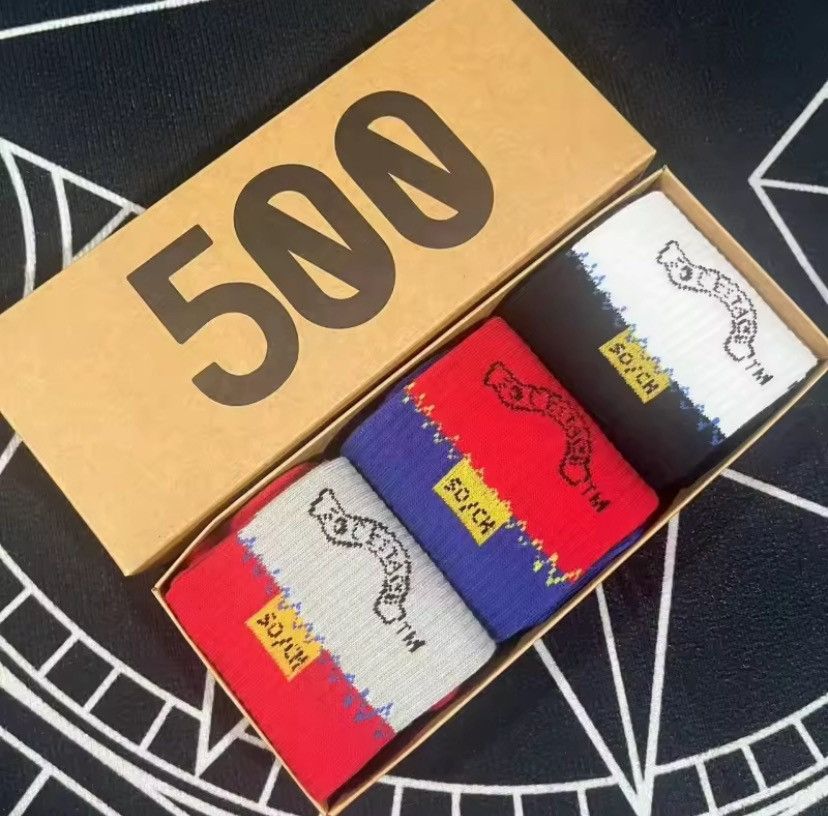 Other 3 Pairs of Gift Box Harajuku Hip Hop Pure Cotton Socks Size ONE SIZE - 1 Thumbnail