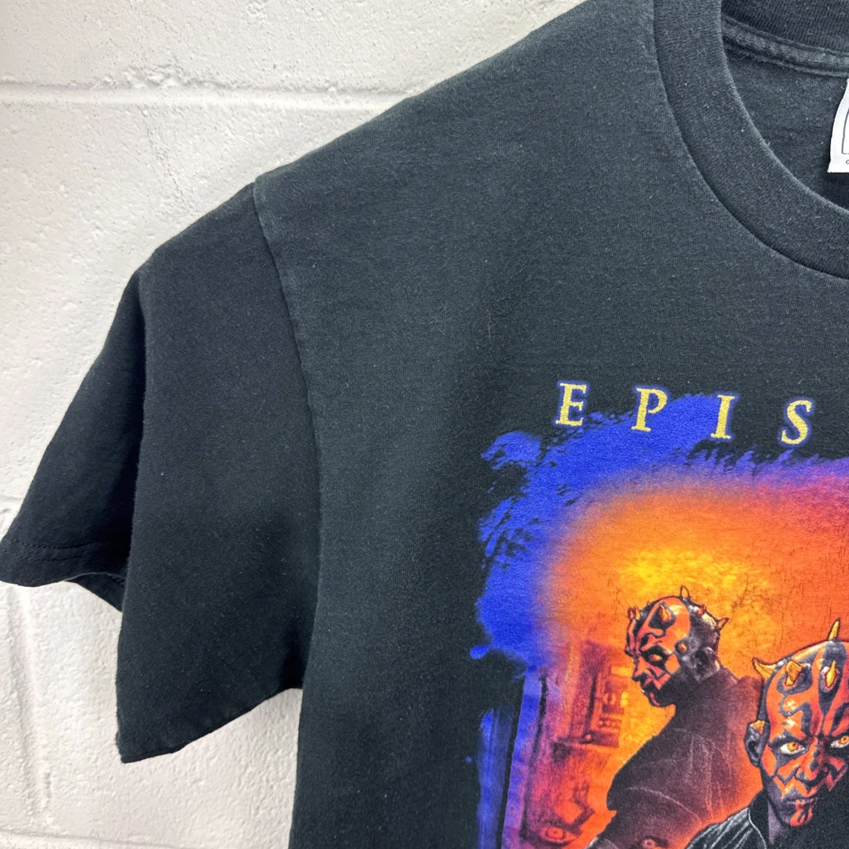Star Wars VINTAGE Star Wars Darth Maul Graphic T-Shirt Men Large Black 1990s The Dark Side Movie Merch Size US L / EU 52-54 / 3 - 5 Thumbnail