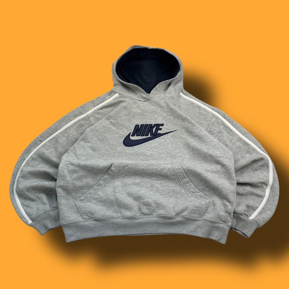 Nike × Vintage NIKE VINTAGE CENTER LOGO OVERSIZE BOXY HOODIE Size US M / EU 48-50 / 2 - 1 Thumbnail