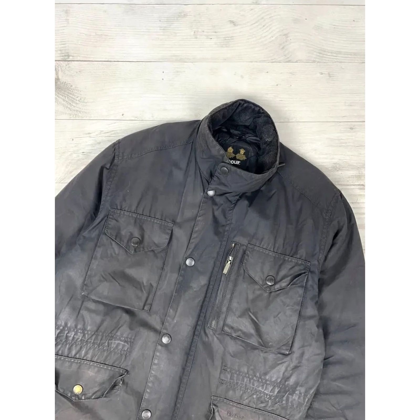Barbour VINTAGE Barbour Sapper Jacket Rain Coat Black L Mens Waxed Casual Size US L / EU 52-54 / 3 - 2 Thumbnail