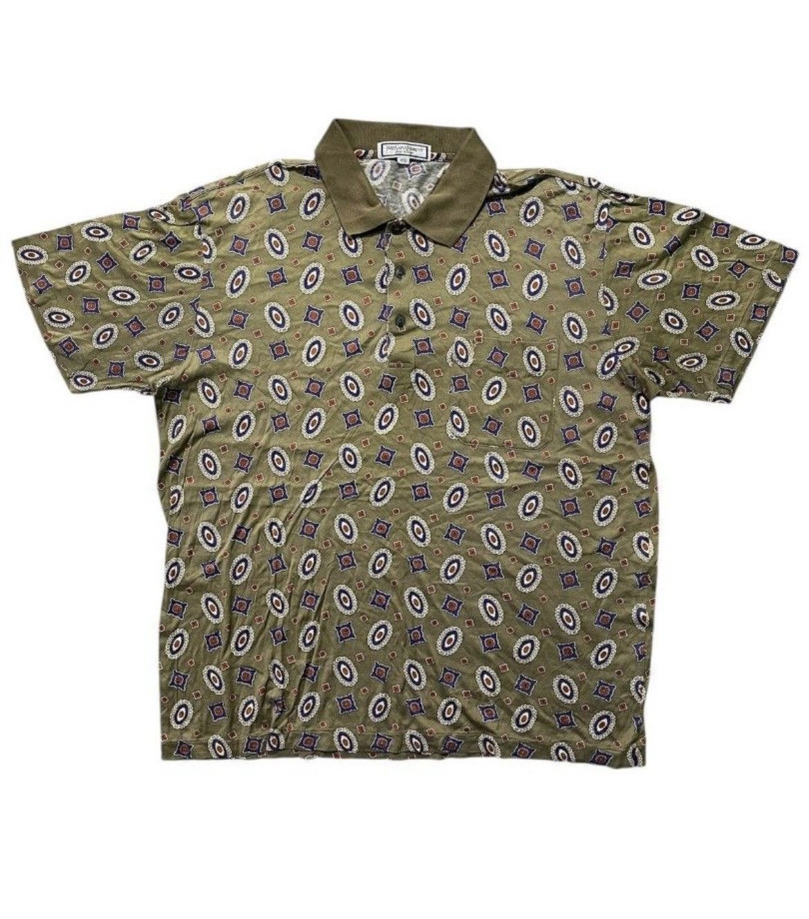 Yves Saint Laurent Yves Saint Laurent Patern Polos Size US XL / EU 56 / 4 - 1 Thumbnail