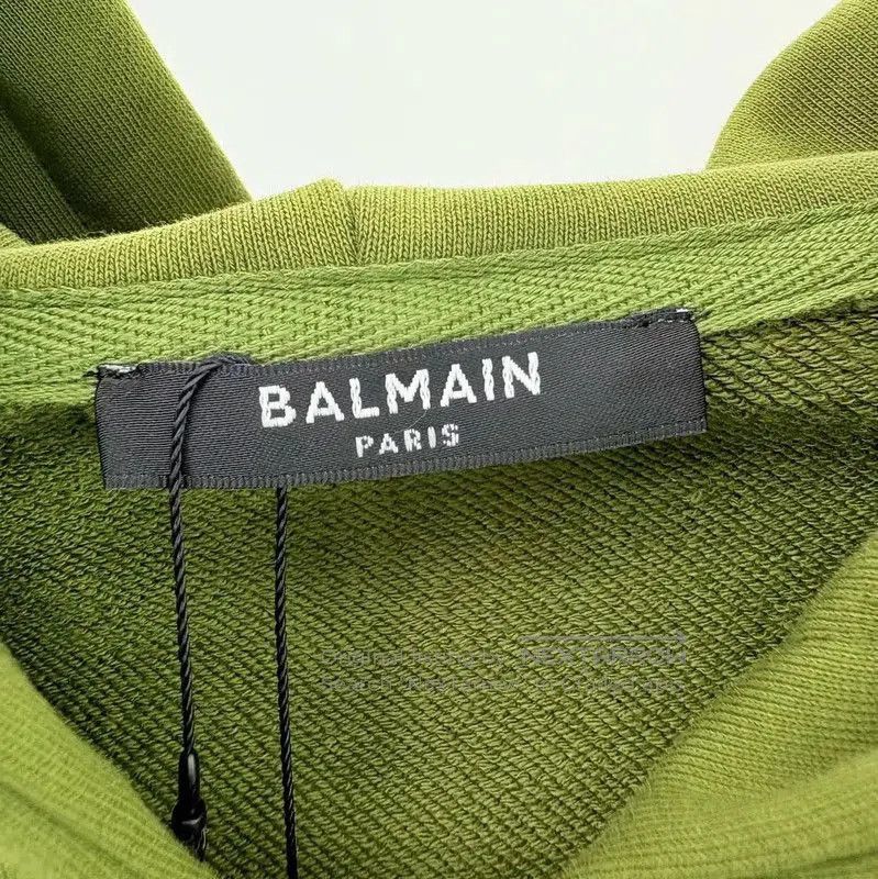 Balmain Balmain Green Men's Zip Hoodie . Size US S / EU 44-46 / 1 - 3 Thumbnail