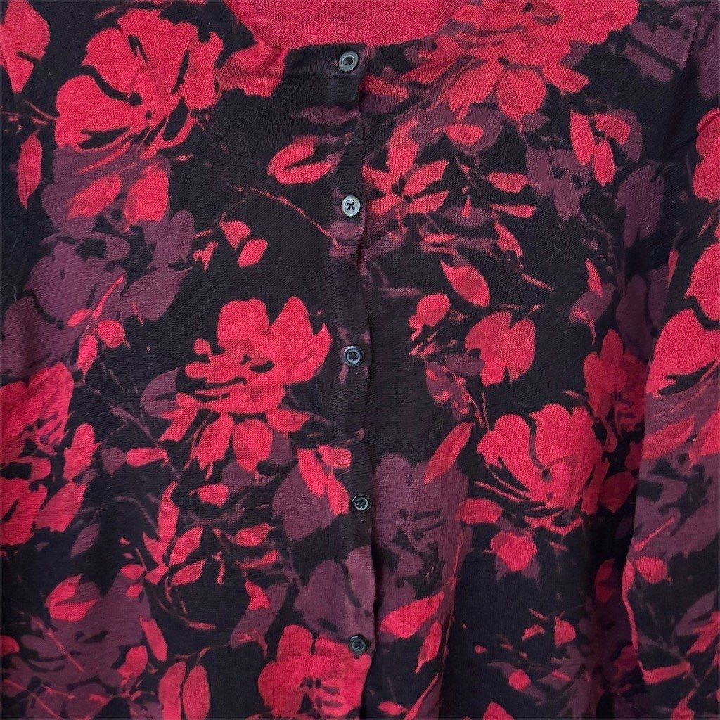 Croft & Barrow Croft & Barrow Cardigan Sweater Womens XL Floral Button Fro Size XL / US 12-14 / IT 48-50 - 3 Thumbnail