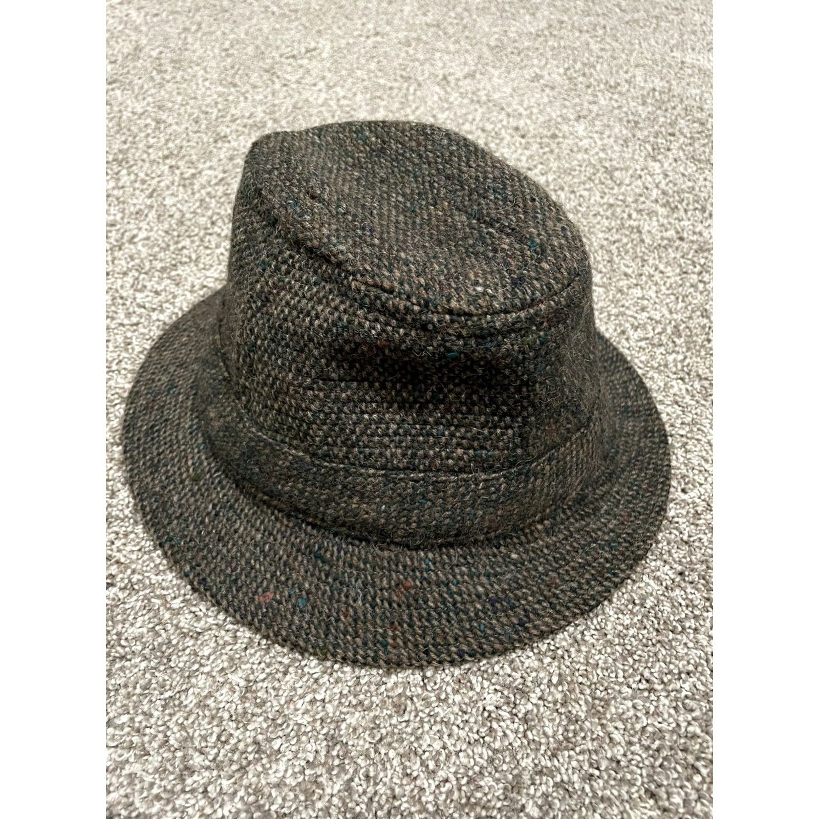 Vintage Vermont County Store Green Mountain Mercantile Bowler Hat Wool Green S Men/Adult Size S Size ONE SIZE - 2 Thumbnail
