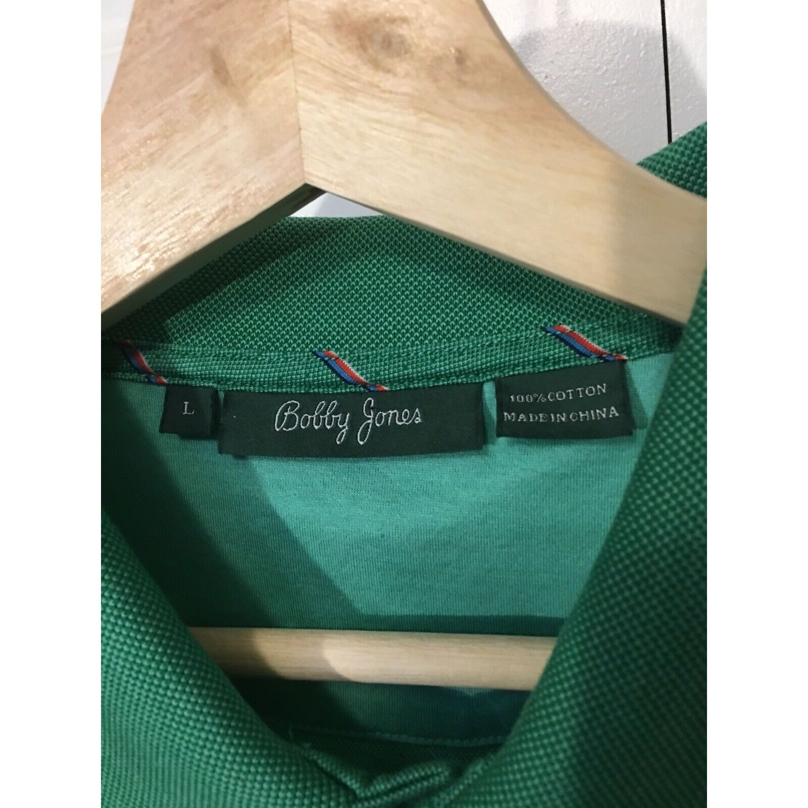 Bobby Jones Bobby Jones Men’s Sz L Polo Shirt Green Stripe Cotton Valero Size US L / EU 52-54 / 3 - 2 Thumbnail