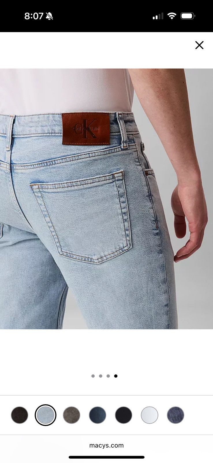 Calvin Klein Calvin Klein Slim Fit Stretch Jeans Size US 31 - 11 Thumbnail