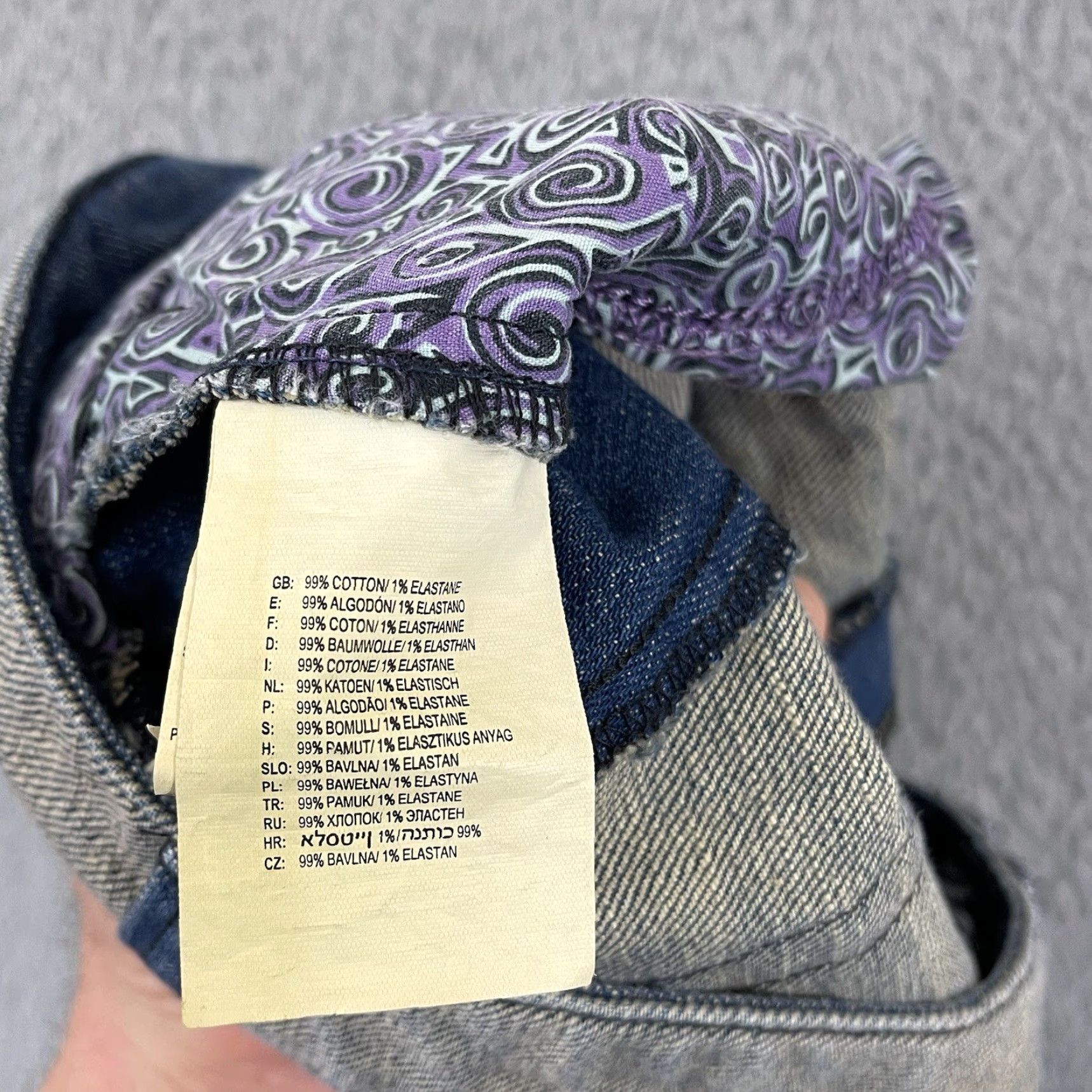 Vans Vans Denim Skirt Womens 7 Colorblock Patched Skate Stretch Mini Button Pocket Size 28" / US 6 / IT 42 - 4 Thumbnail
