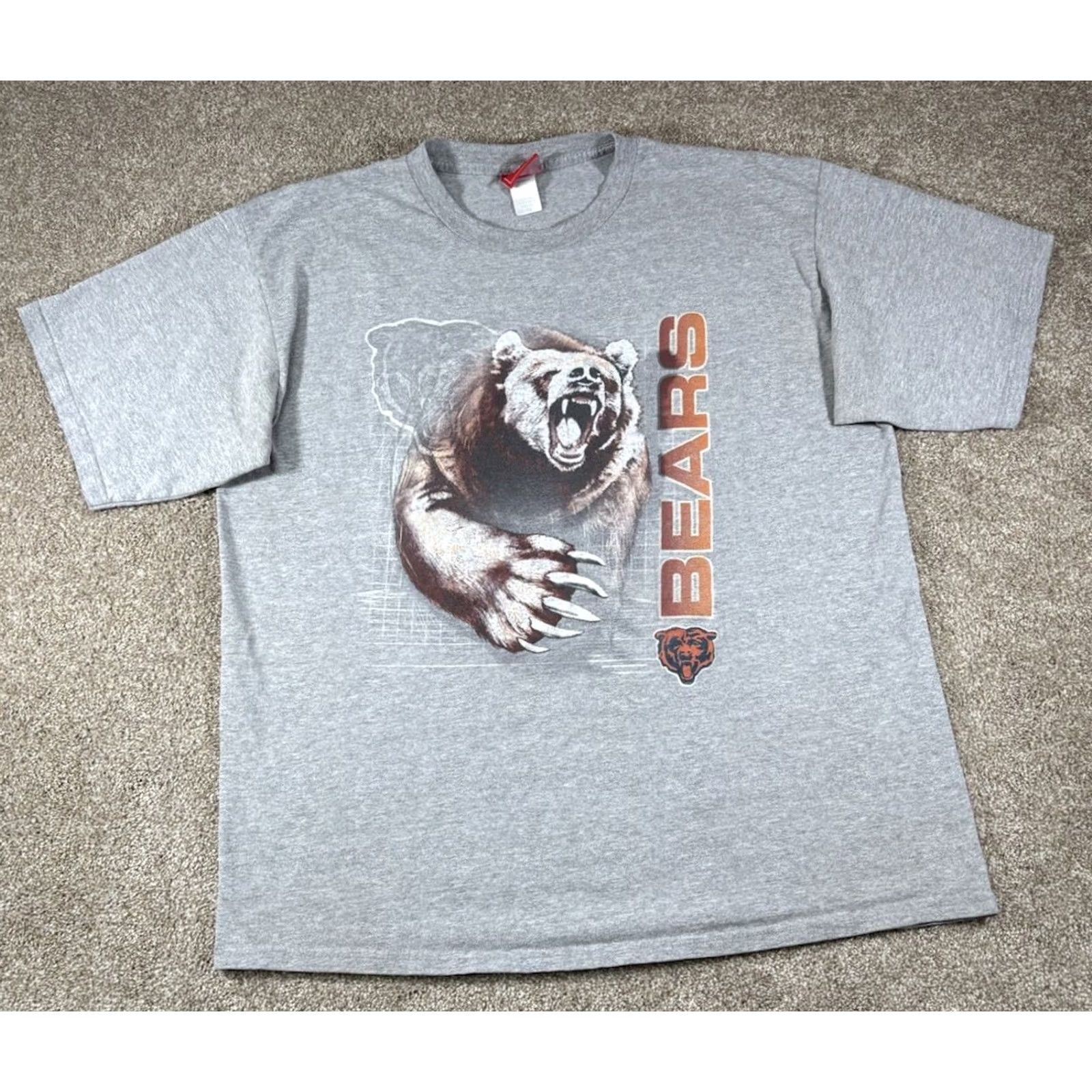 NFL VINTAGE NFL Chicago Bears Graphic Short Sleeve Shirt Men XL Gray Size US XL / EU 56 / 4 - 2 Thumbnail