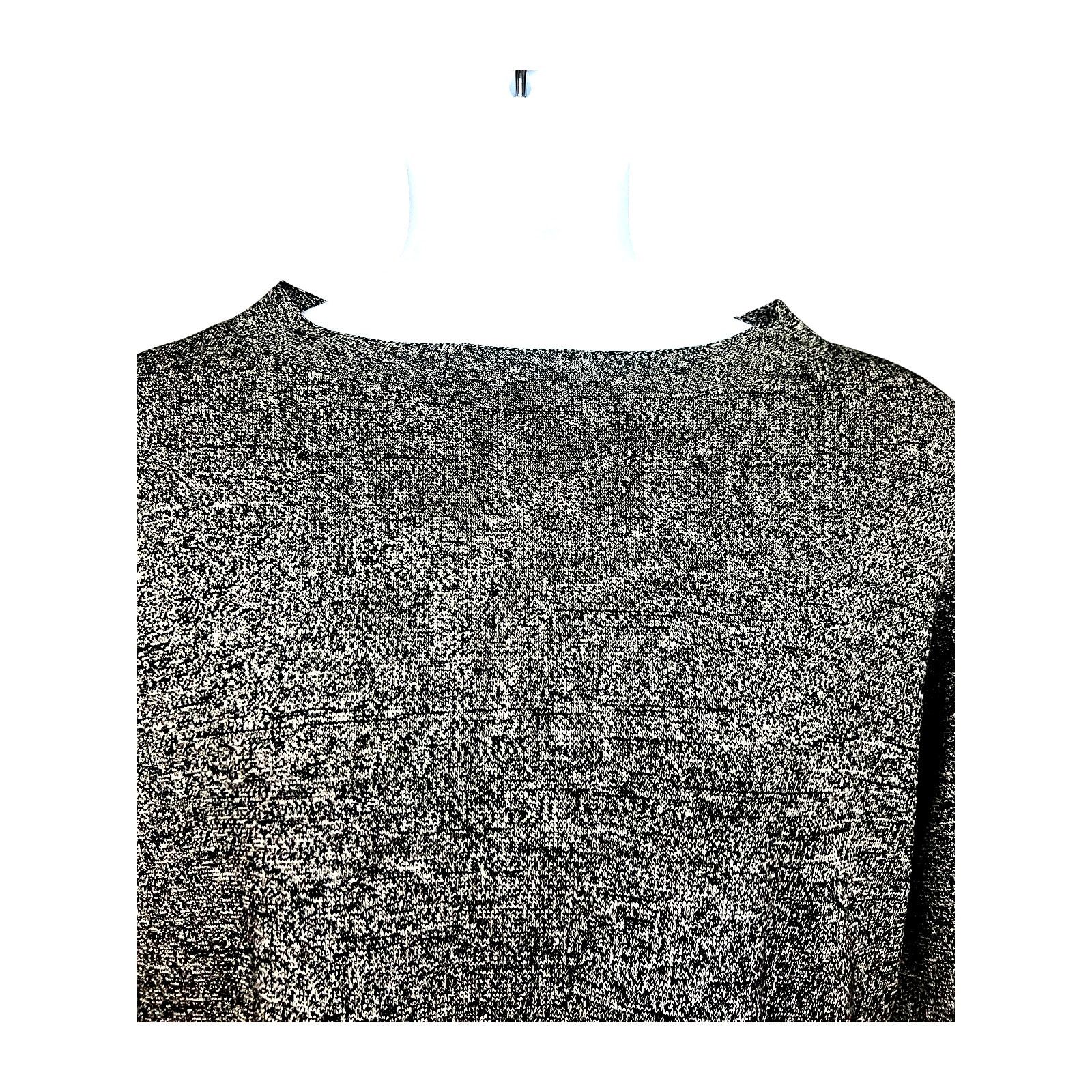 Eileen Fisher Eileen Fisher Silk Organic Cotton Gray Sweater S/P Small Size ONE SIZE - 4 Thumbnail