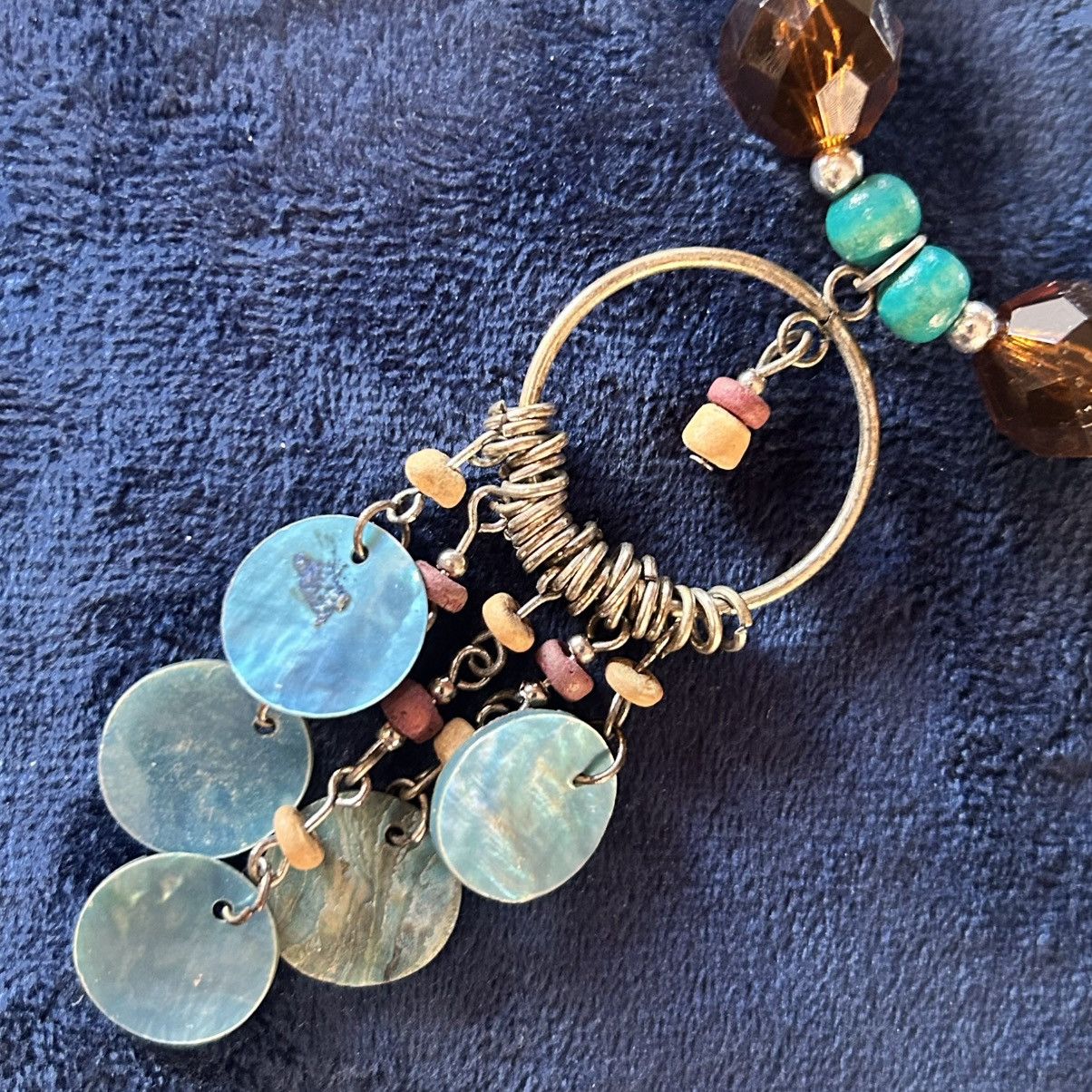 Handmade Handcrafted repurpose southwest style beaded necklace Size ONE SIZE - 7 Thumbnail