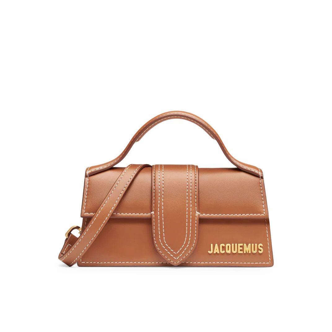 Jacquemus JACQUEMUS The Bambino Light Brown Leather Flap Small Shoulde Size ONE SIZE - 1 Thumbnail