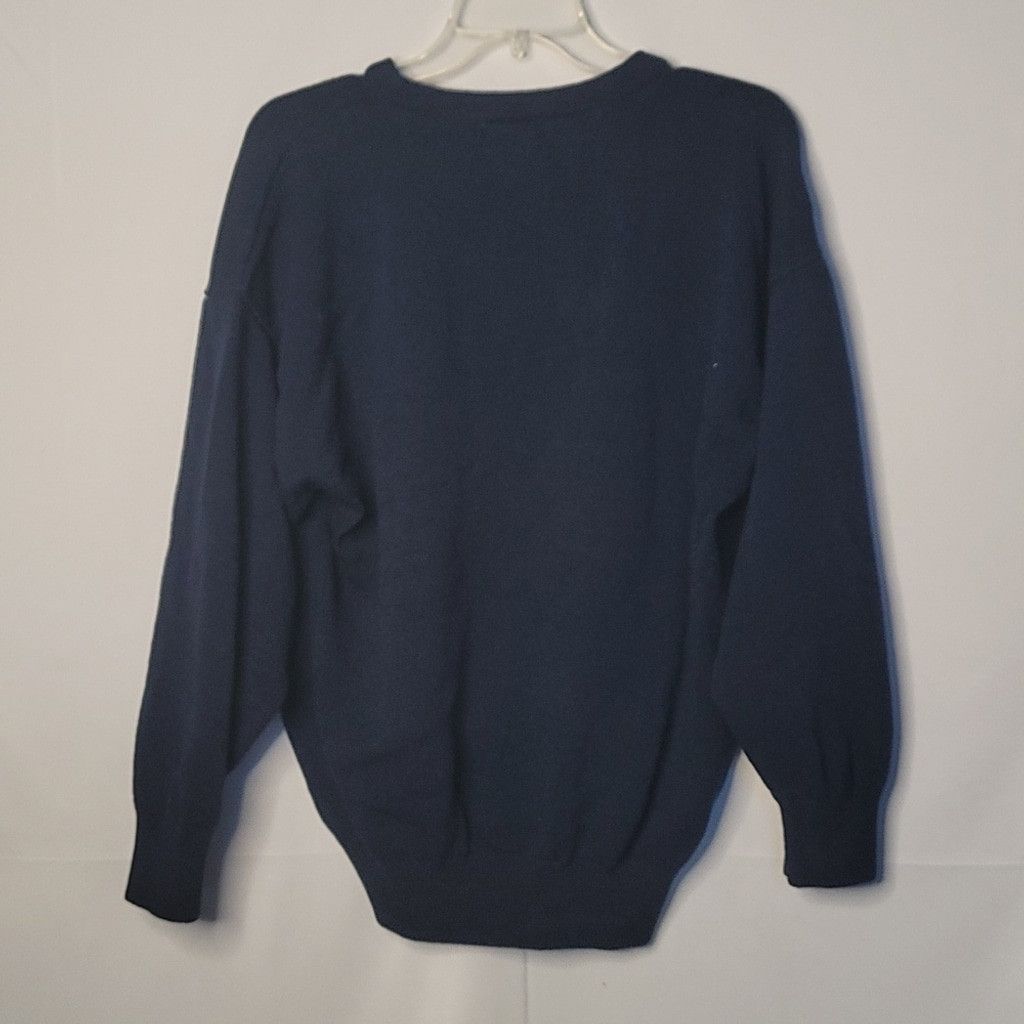St. John ST. JOHN blue crew neck warm winter holiday sweater sz Large Size US L / EU 52-54 / 3 - 4 Thumbnail