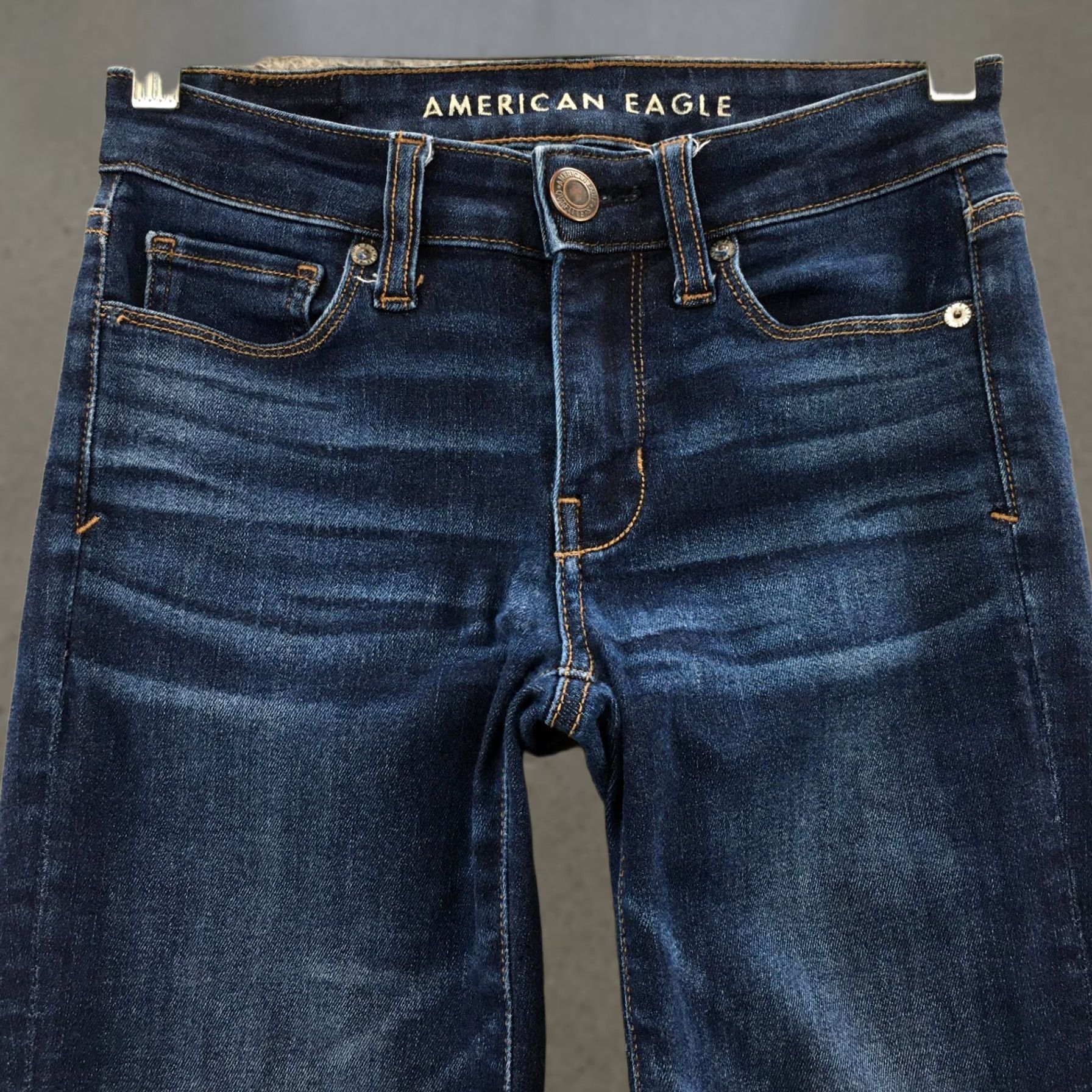 American Eagle Outfitters American Eagle Outfitters Skinny Jeans Womens 00R Blue Dark Wash Denim Zip Jeans Womens Blues Skinny 00R Regular Mens? Size 24" / US 00 / IT 34 - 1 Thumbnail
