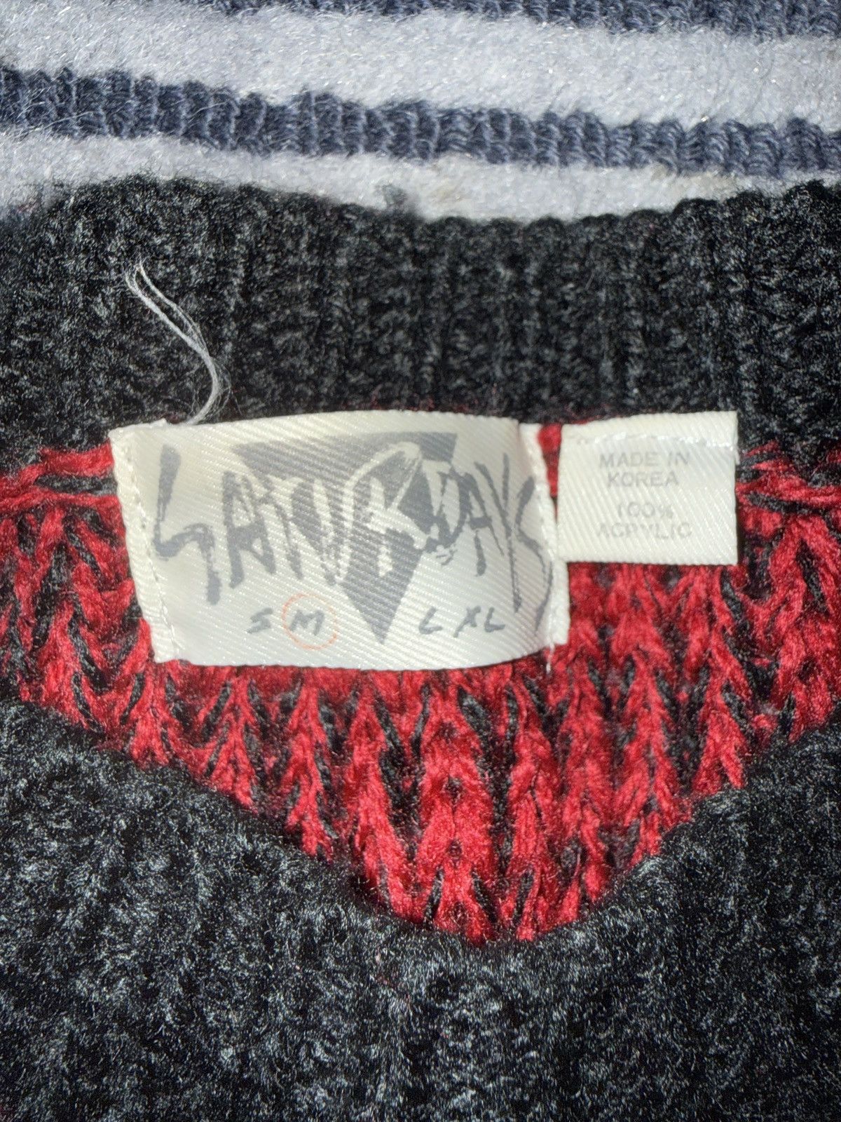 Vintage saturdays black n red knit Size US M / EU 48-50 / 2 - 3 Thumbnail