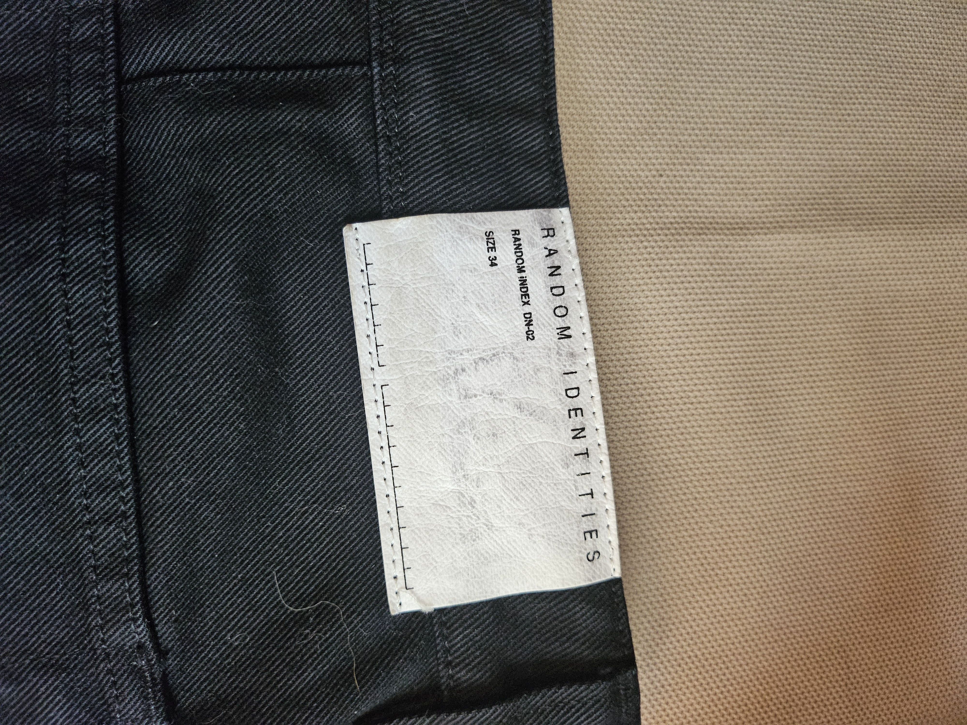 Random Identities Random Identities Black Cropped Pants "I Bless the 60's" Size US 34 / EU 50 - 5 Thumbnail