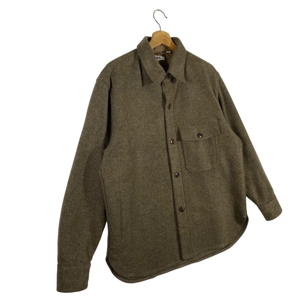 Lemaire × Uniqlo Christophe Lemaire X Japanese Brand Wool Shirt Button Size US L / EU 52-54 / 3 - 3 Thumbnail