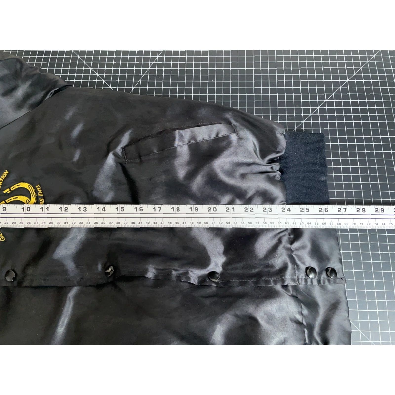 Vintage VINTAGE West Ark Satin Jacket Adult Large Black Bomber Jacket Size US L / EU 52-54 / 3 - 6 Thumbnail
