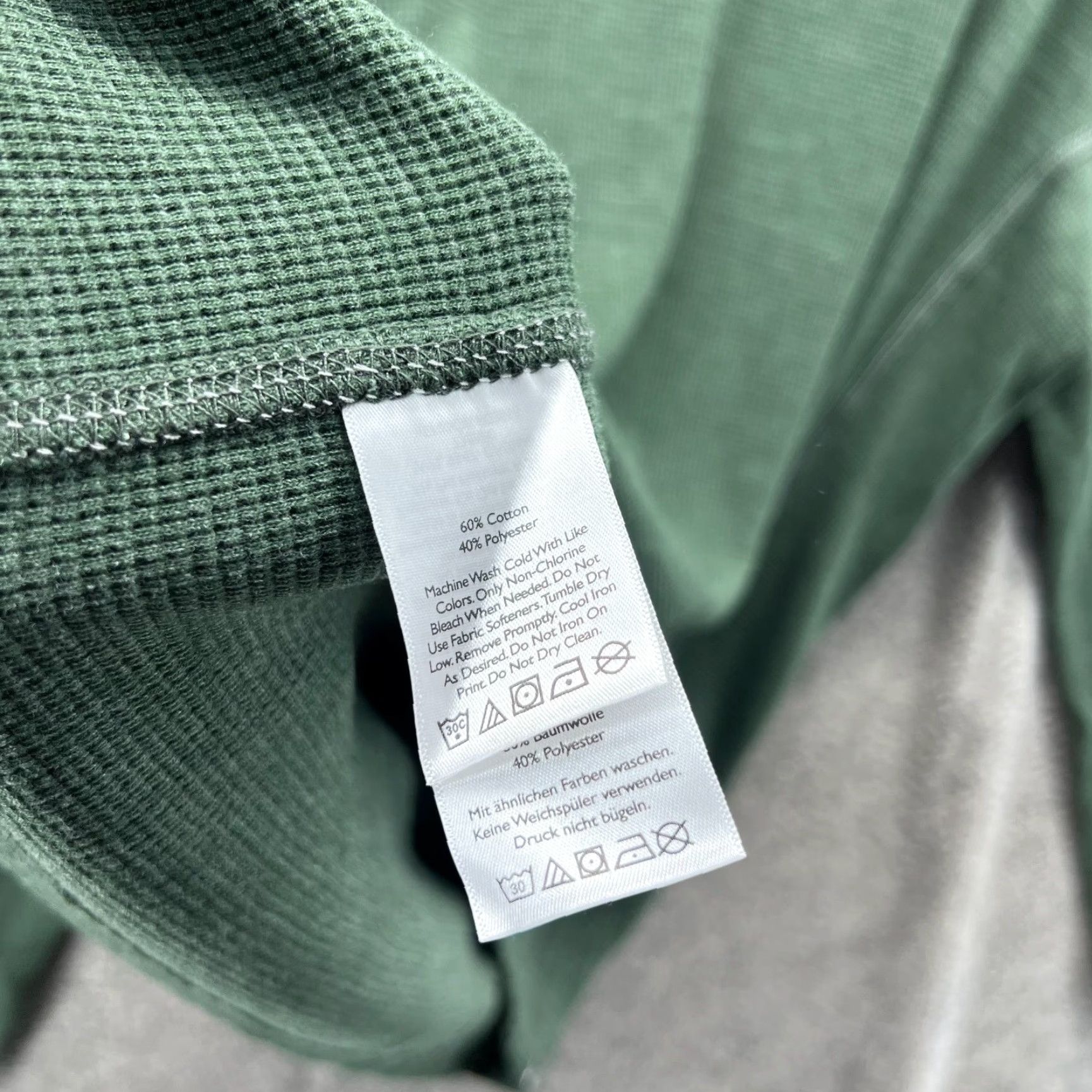 Eddie Bauer Eddie Bauer Shirt Mens XL Green Pullover Long Sleeve Crewneck Waffle Knit Cotton Fleece Logo Solid Vintage No Size US XL / EU 56 / 4 - 3 Thumbnail