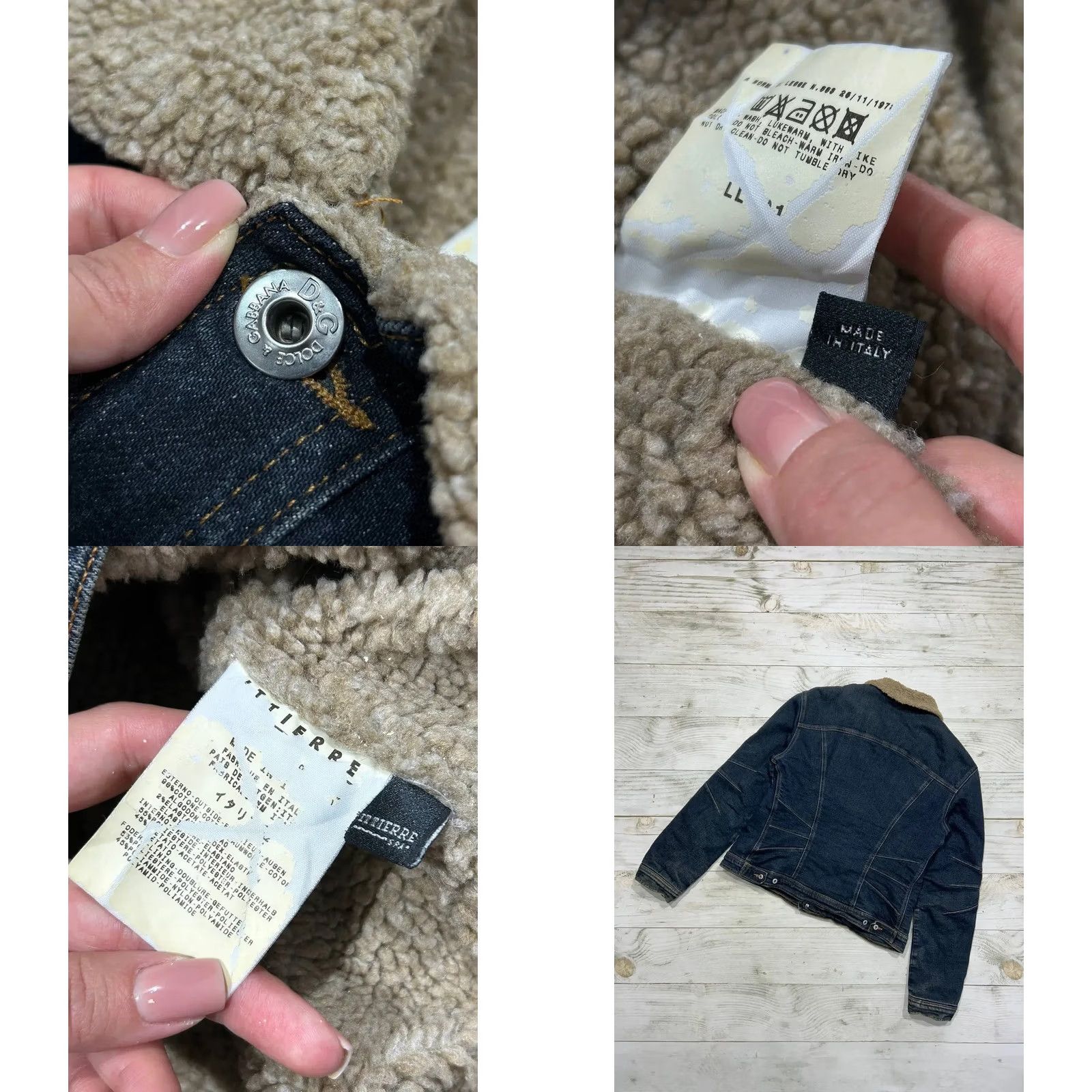 Dolce & Gabbana VINTAGE Dolce&Gabbana Jacket Denim Sherpa Woman Size L Blue Size L / US 10 / IT 46 - 9 Thumbnail