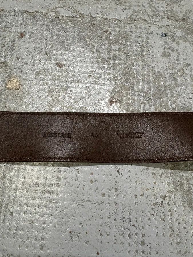 Roberto Cavalli × Vintage 2000s Roberto Cavalli Yellow Suede Leather Embellished Buckle Belt Size ONE SIZE - 9 Thumbnail