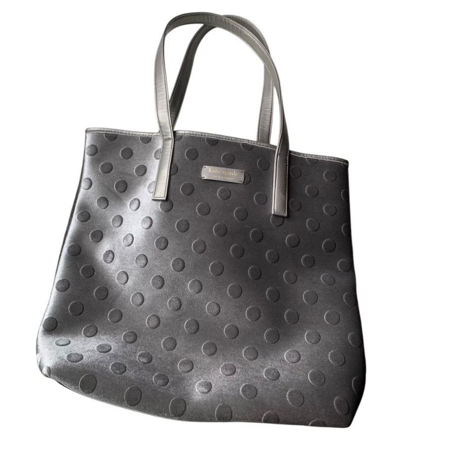 Kate Spade Kate Spade Fragrances Grey Tote Bag Embossed Shoulder Bag Size ONE SIZE - 7 Thumbnail