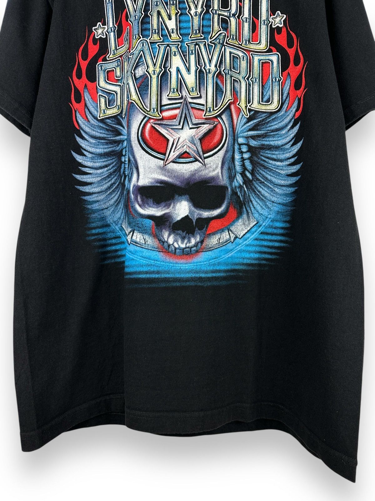 Band Tees × Vintage Vintage Lynyrd Skynyrd Band T-Shirt Graphic Print Skull Logo Size US M / EU 48-50 / 2 - 4 Thumbnail