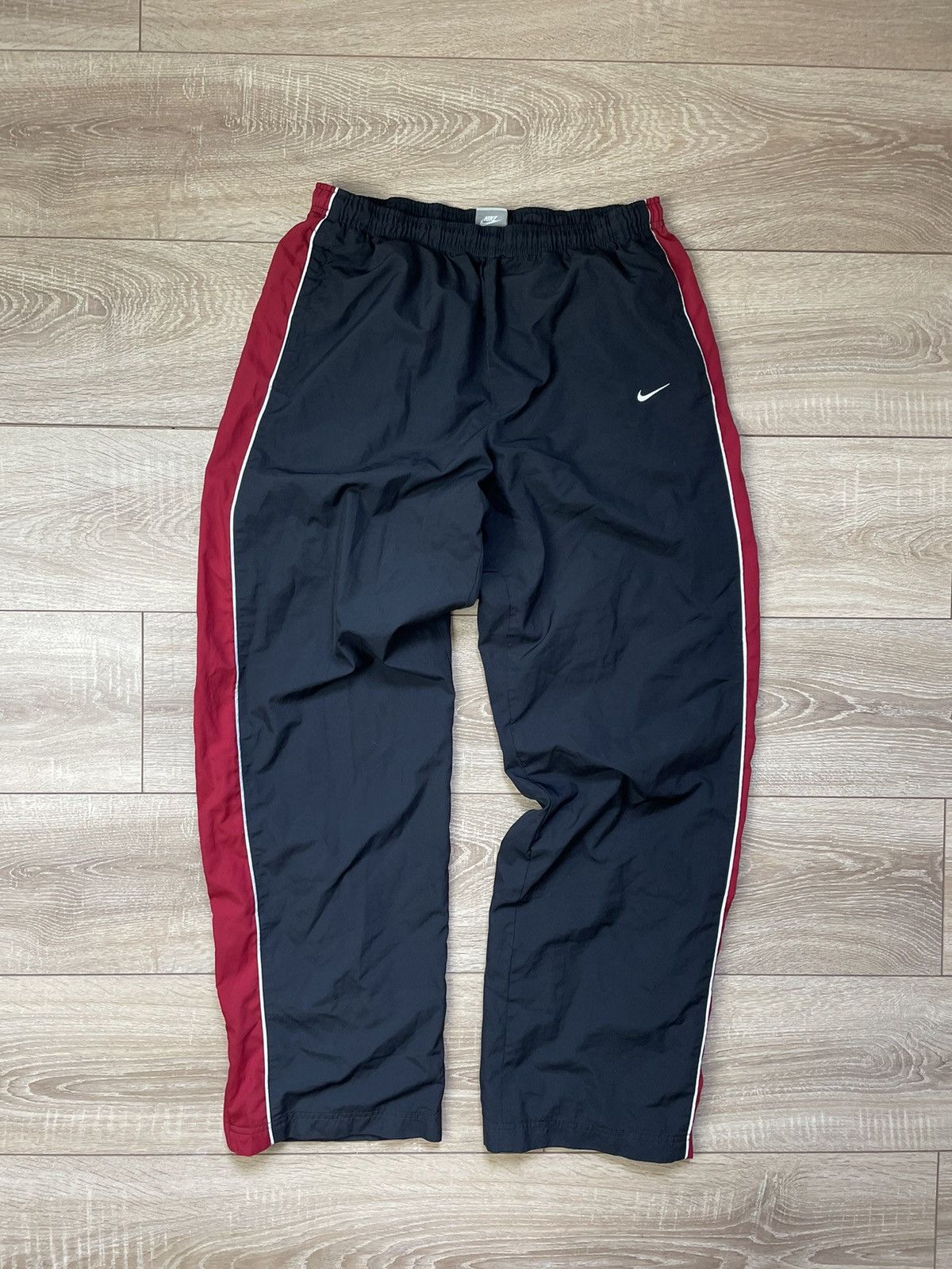 Nike × Vintage Nike Track vintage pants nylon Y2K swoosh joggers Size US 36 / EU 52 - 4 Thumbnail