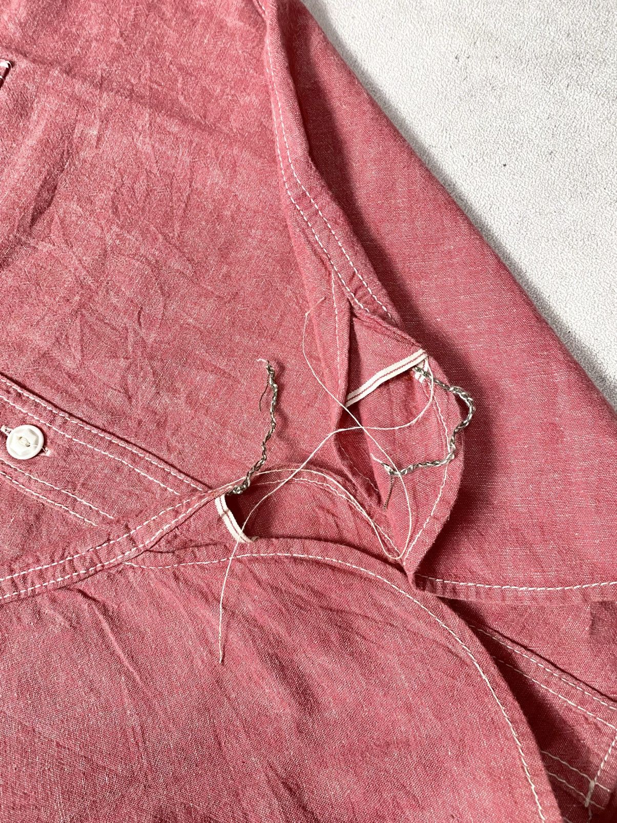 EIGHT-G Eight G Chambray Japan Workshirt Size US M / EU 48-50 / 2 - 5 Thumbnail