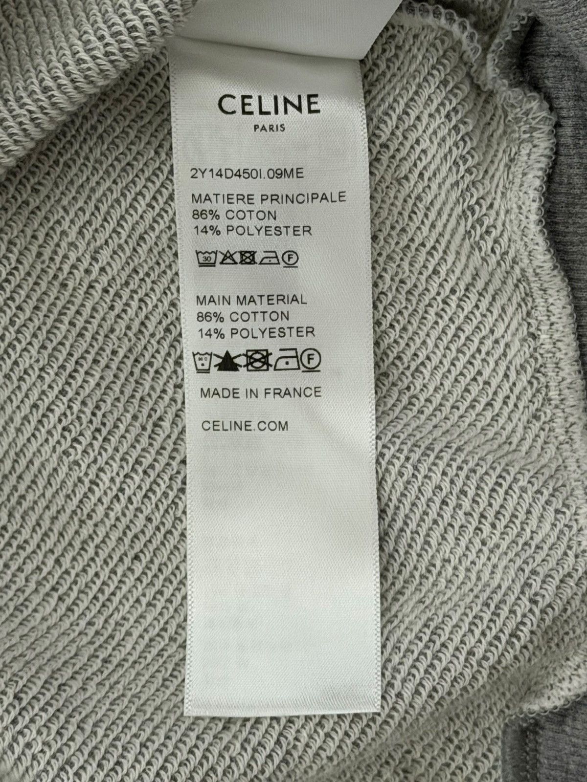 Celine Celine Triomphe Gold Logo Quarter Zip Hoodie Size US S / EU 44-46 / 1 - 7 Thumbnail