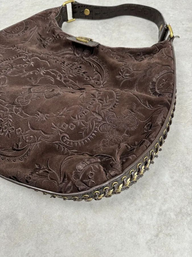 Roberto Cavalli AW2007 Cavalli Brown Embroided Chain Handle Bag Size ONE SIZE - 5 Thumbnail