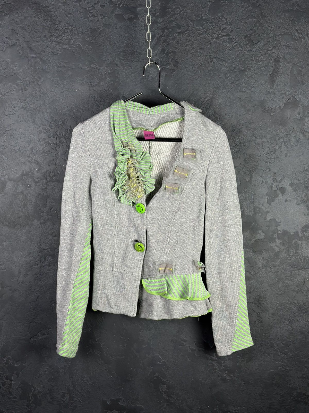 Designer × Jean Paul Gaultier Women’s Save The Queen Knit Jacket Jean Paul Gaultier Style Size M / US 6-8 / IT 42-44 - 1 Thumbnail