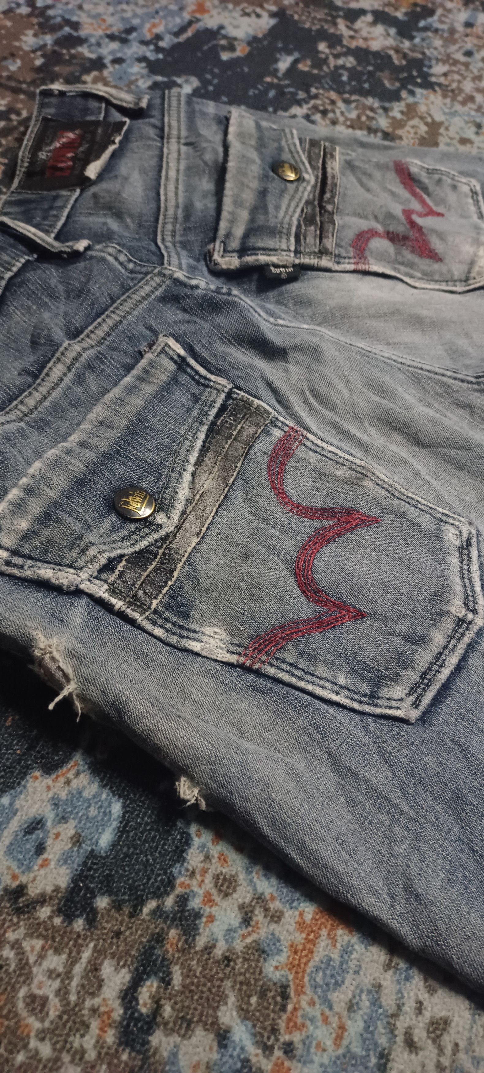 Edwin × Vintage Edwin Wild Fire Jeans Denim Pants Nice Design Size US 30 / EU 46 - 8 Thumbnail