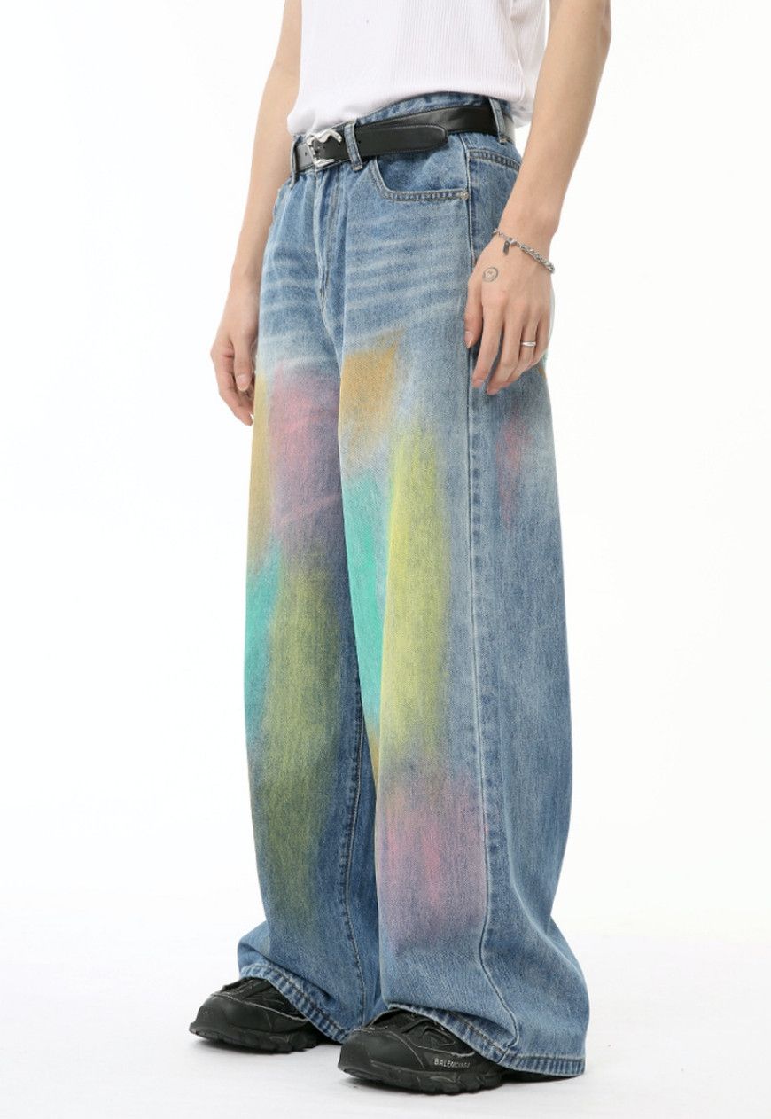 Other Unisex colorful graffiti jeans Size US 30 / EU 46 - 2 Thumbnail
