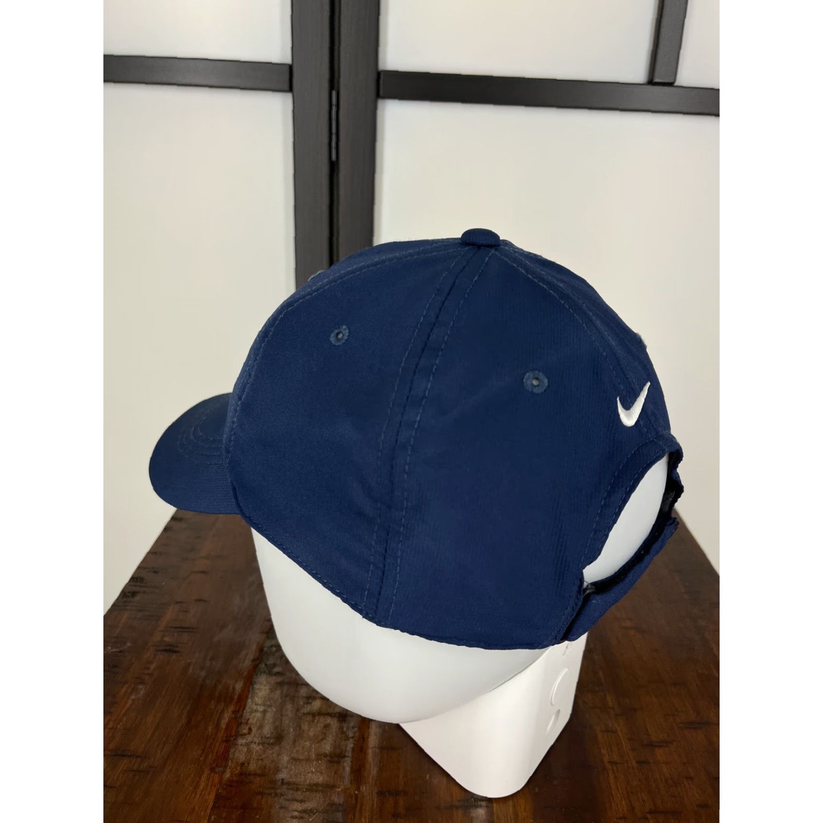 Nike Nike Golf Hat Cap Adjustable One Size Blue Lined 100% Polyester Mens Baseball Cap Sports Casual Travel Size ONE SIZE - 5 Thumbnail