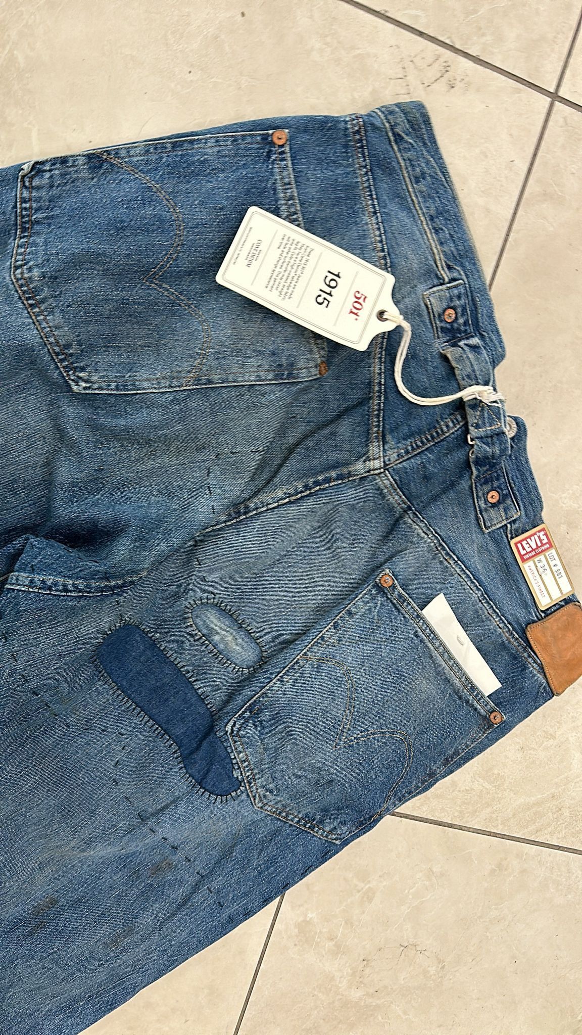 Levi's Vintage Clothing LVC Levi's Vintage Clothing 1915 501XX BigE Selvedge Jeans Size US 36 / EU 52 - 4 Thumbnail
