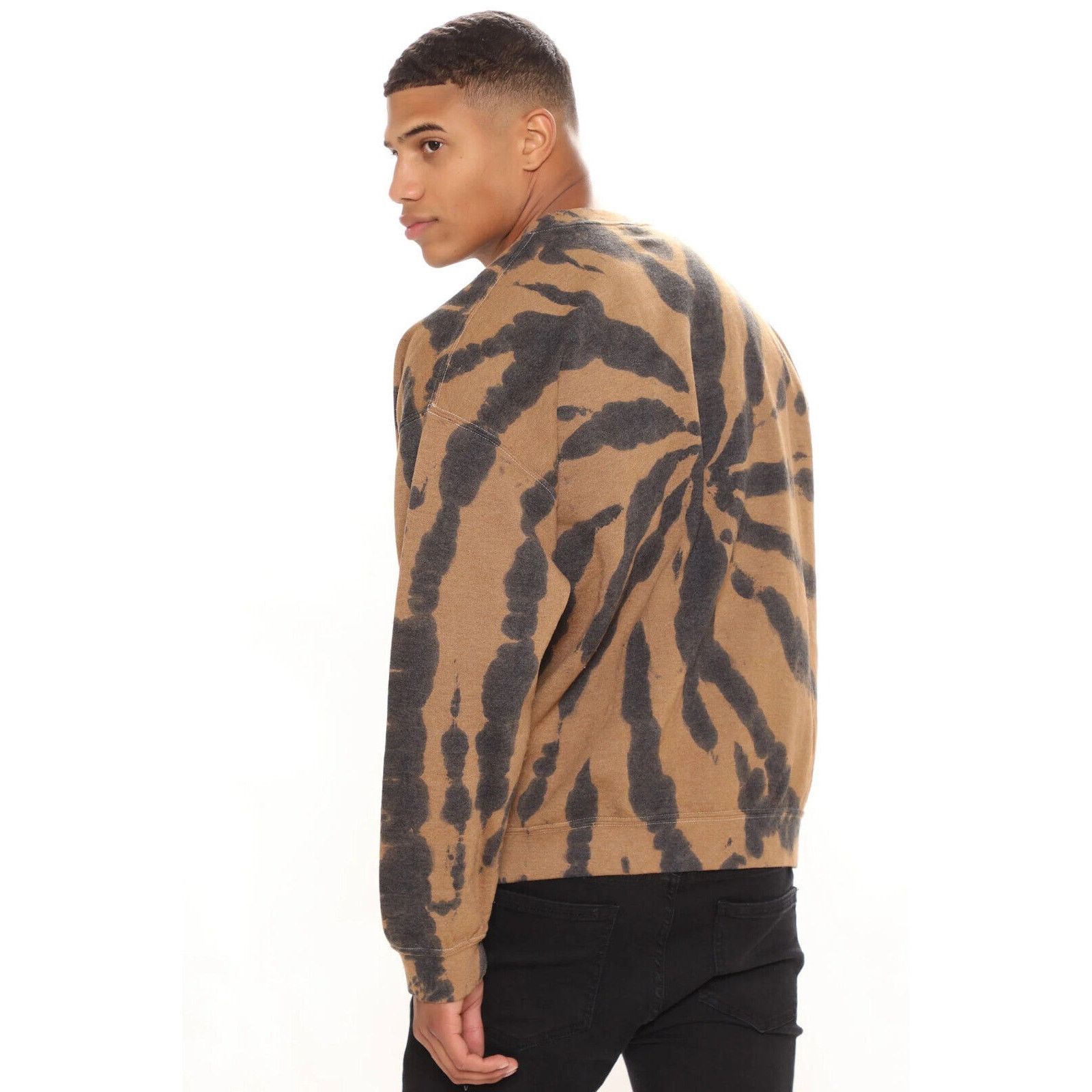 Nirvana Nirvana Men's Sweatshirt Smile Dazed Face Tie Dye Crewneck Size US L / EU 52-54 / 3 - 4 Thumbnail