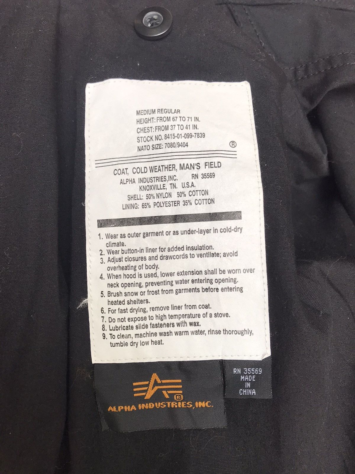 Alpha Industries ALPHA INDUSTRIES M65 full deep black modern repro parka Size US L / EU 52-54 / 3 - 1 Thumbnail