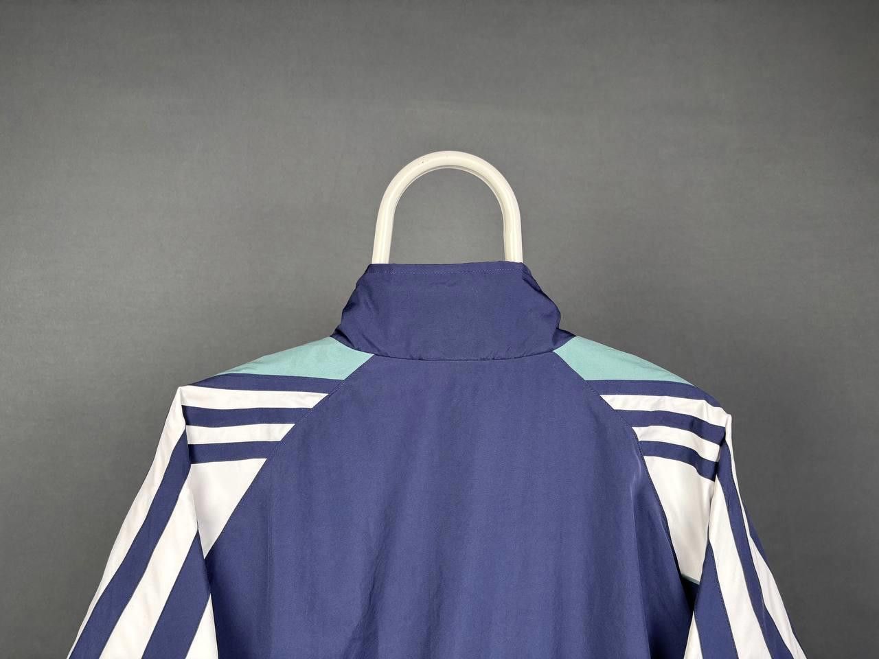 Adidas Adidas Windbreaker Jacket Size L Blue/White Full Zip Vintage Size US L / EU 52-54 / 3 - 4 Thumbnail