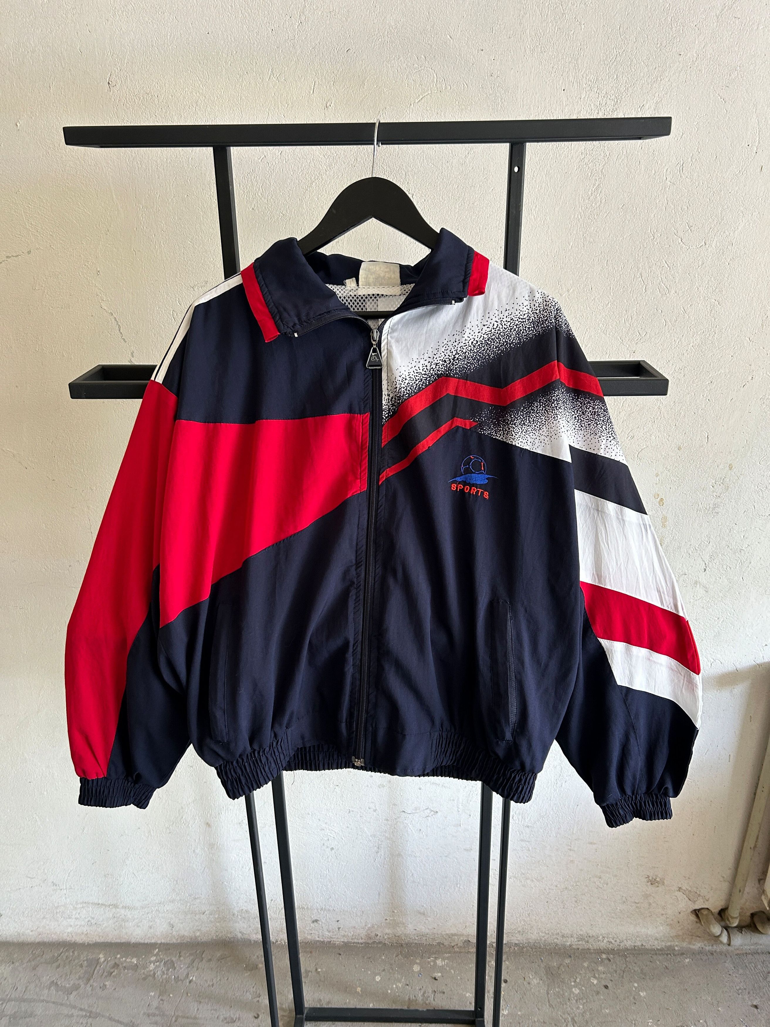 Vintage Vintage Nike Style Sport 80s Drill Streetwear Jacket 90s Size US L / EU 52-54 / 3 - 5 Thumbnail