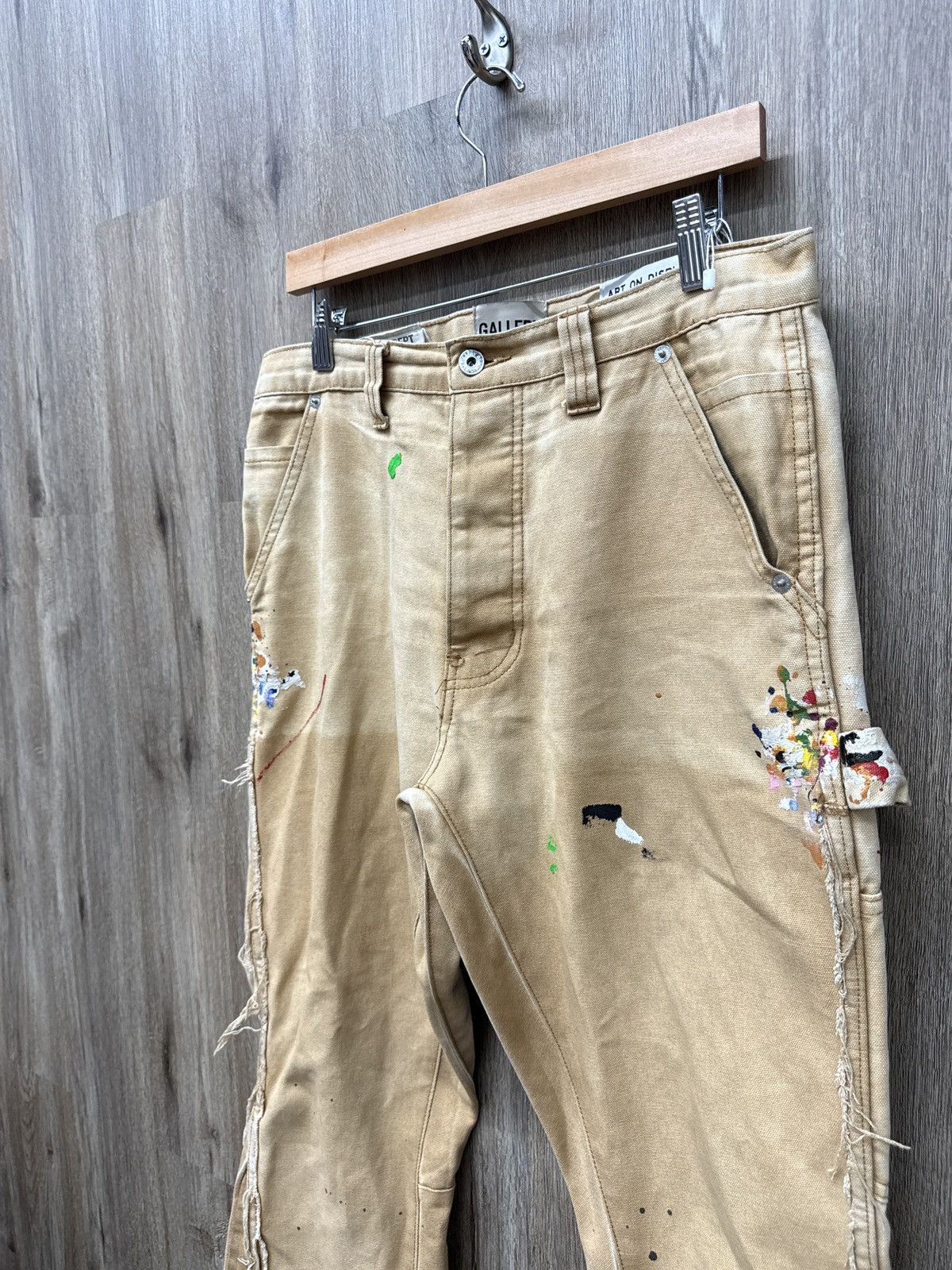 Gallery Dept. Gallery Dept Beige Carpenters Pants Size US 33 - 4 Thumbnail