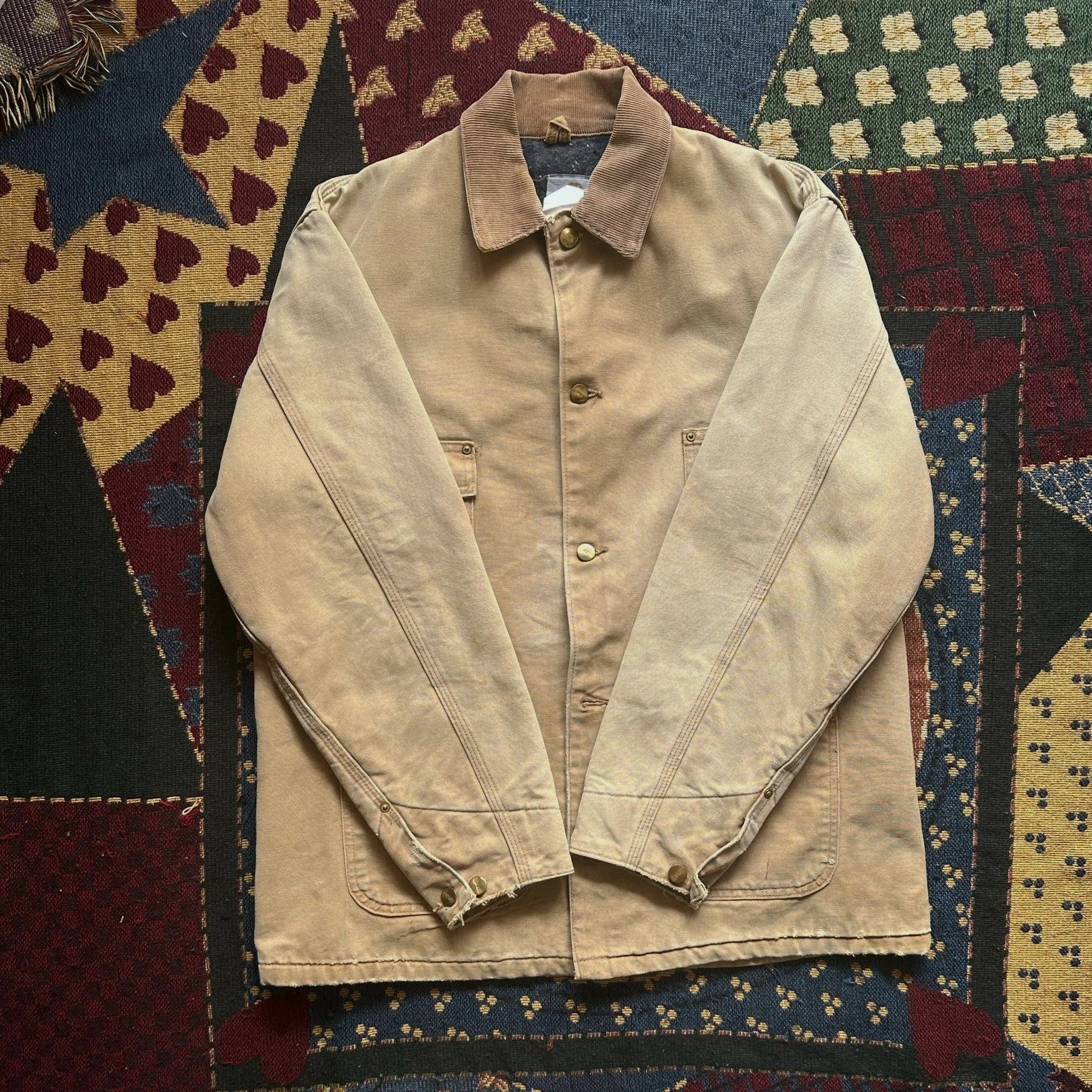 Carhartt × Vintage Vintage OG Carhartt Chore Coat Jacket Size US L / EU 52-54 / 3 - 2 Thumbnail