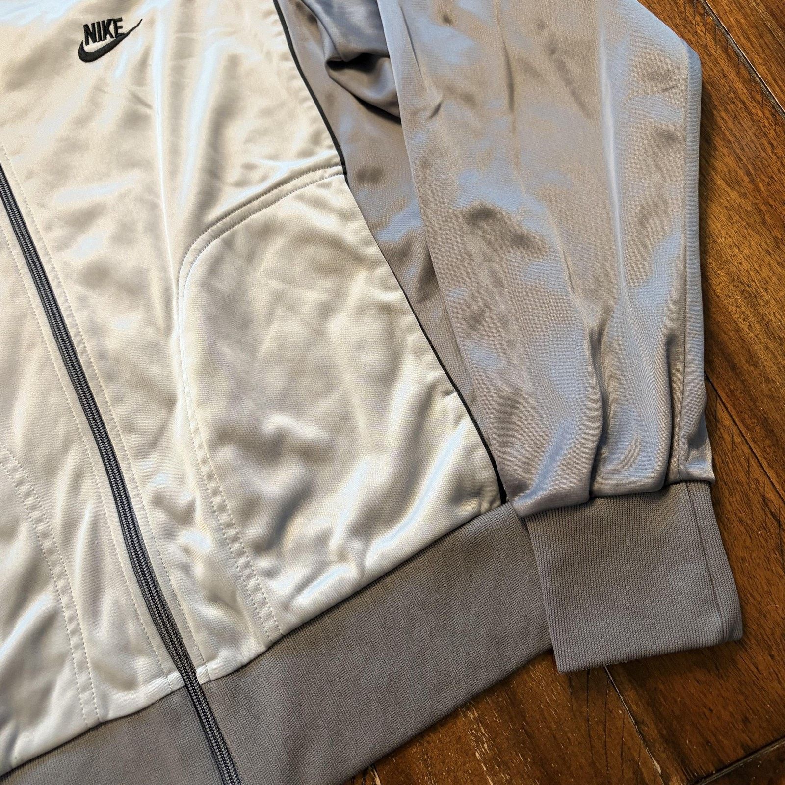 Nike Vtg Nike Track Jacket Mens L Full Zip Made Japan 80s Size US L / EU 52-54 / 3 - 5 Thumbnail