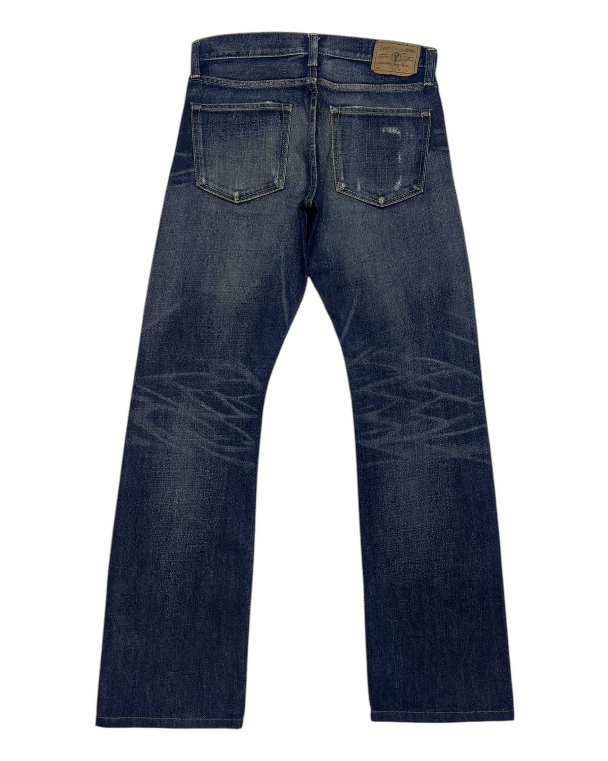 Hysteric Glamour 🔥VINTAGE BACK NUMBER MADE IN NIPPON DISTRESSED DENIM JEANS Size US 32 / EU 48 - 6 Thumbnail