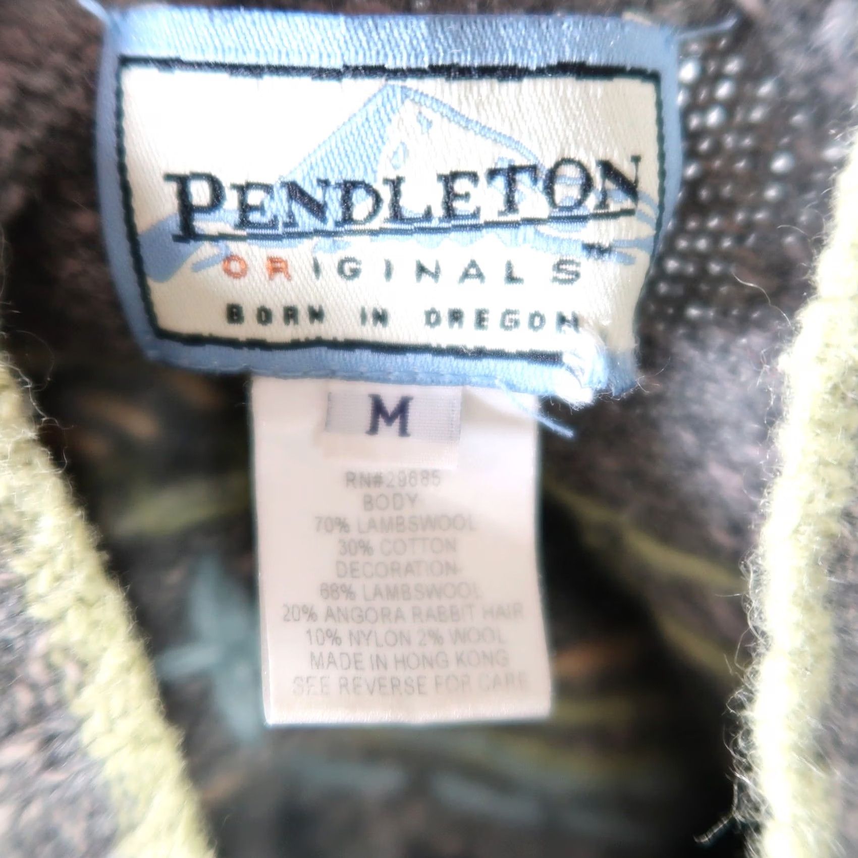 Pendleton VINTAGE Pendleton Cardigan Sweater M Wool Fair Isle Embroidered Grey Ladies 90s Bohemian Knit Long Sleeve Size M / US 6-8 / IT 42-44 - 8 Thumbnail