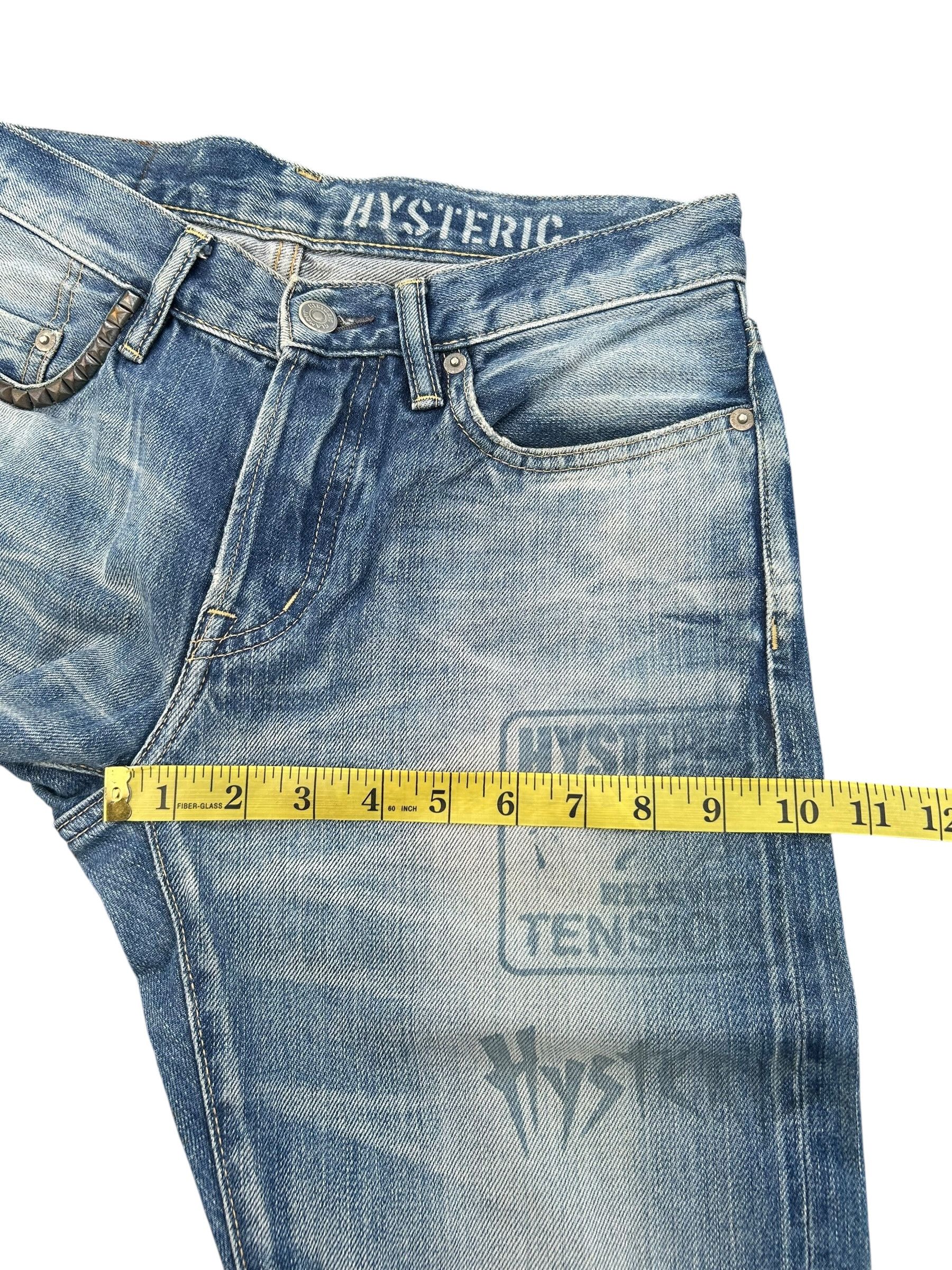 Hysteric Glamour × Japanese Brand × Vintage Hysteric Glamour Selvedge Punk Distressed Vtg Denim Jeans Size US 30 / EU 46 - 16 Thumbnail